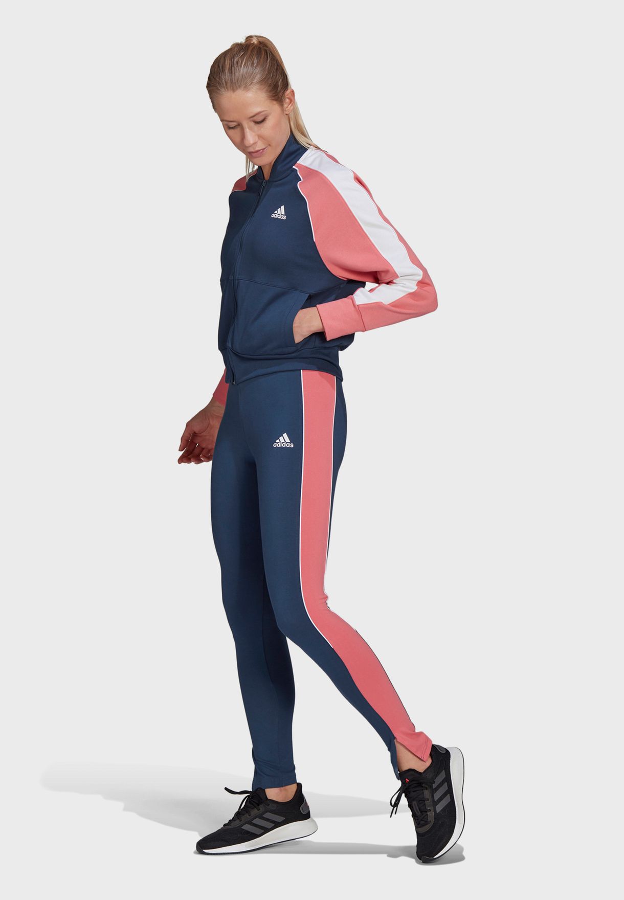 womens adidas navy tracksuit