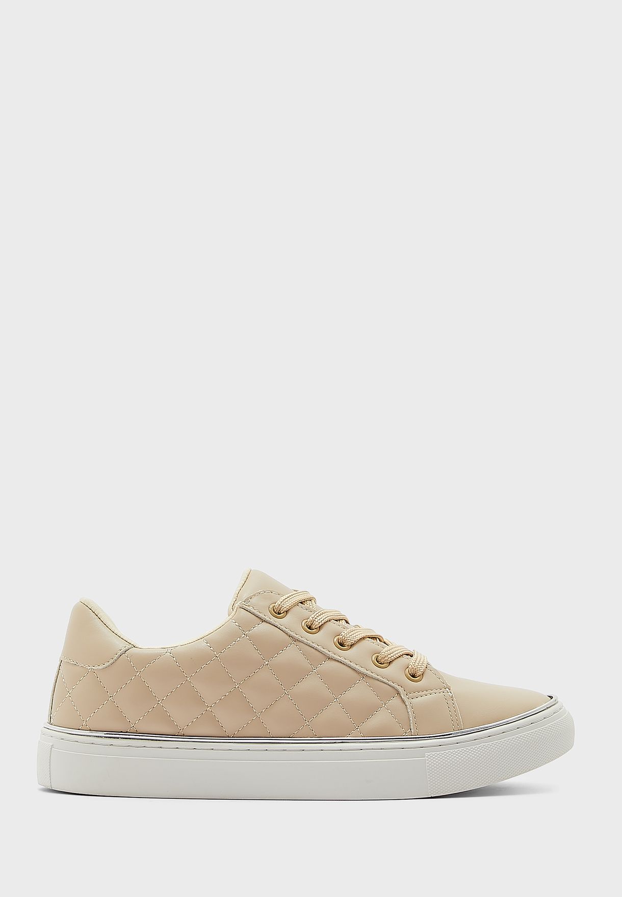 Quilted Metallic Detail Sneaker 
