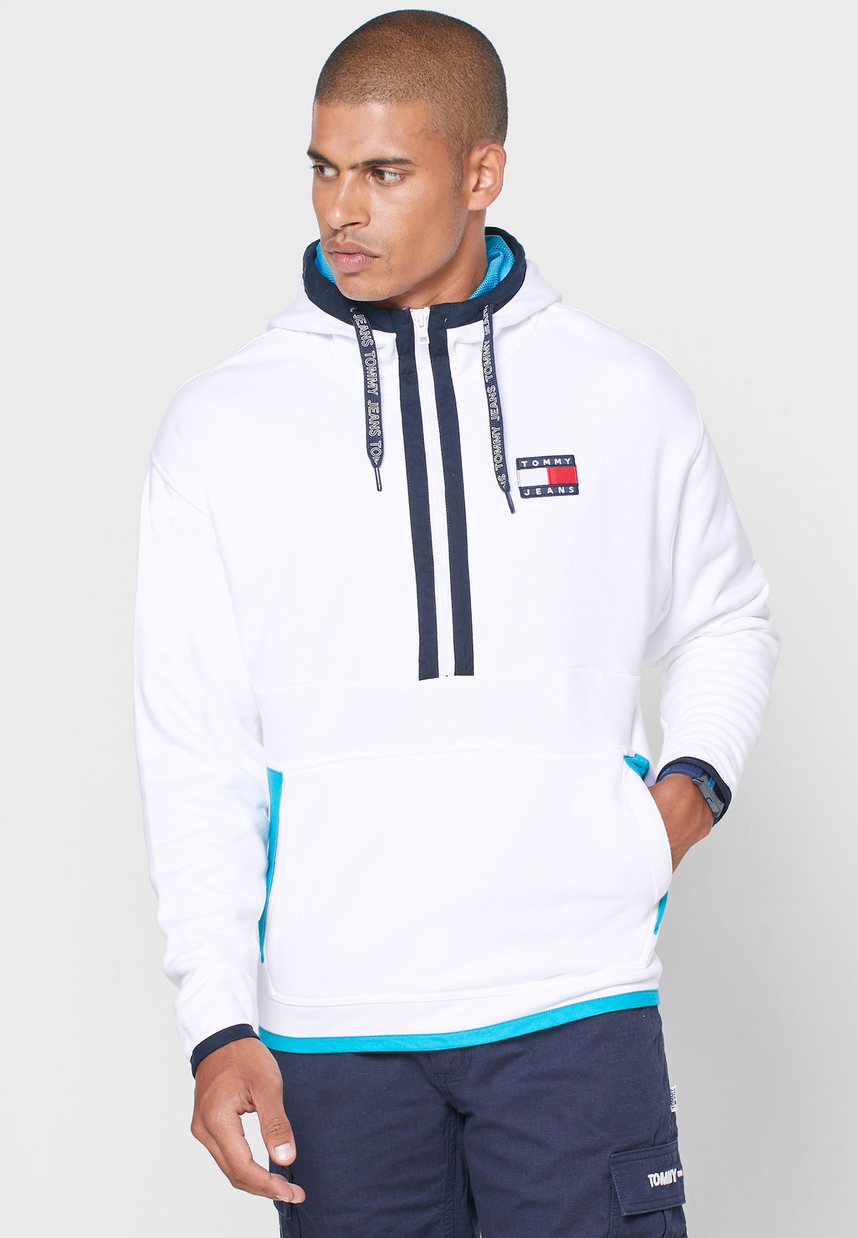 tommy jeans teddy hoodie