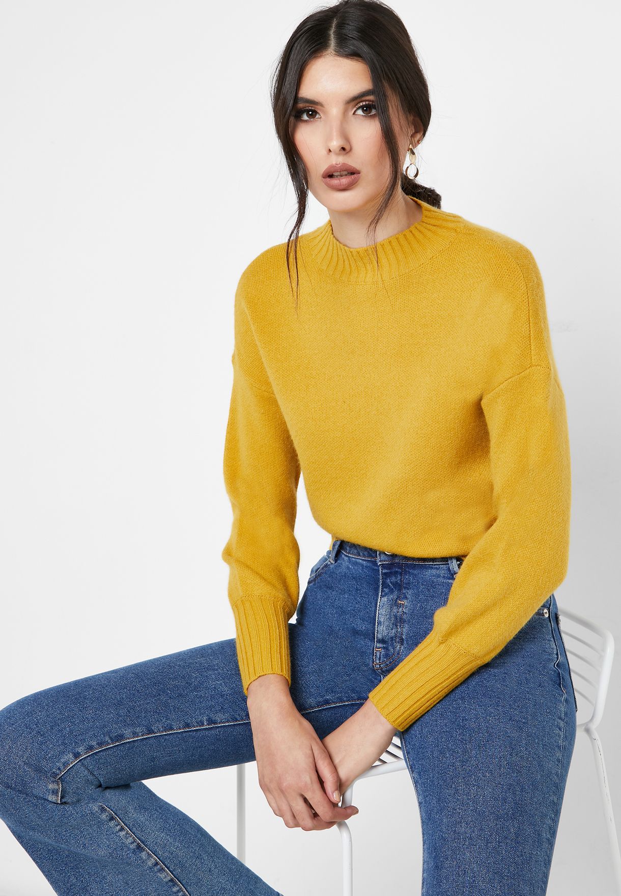 high neck jumper women