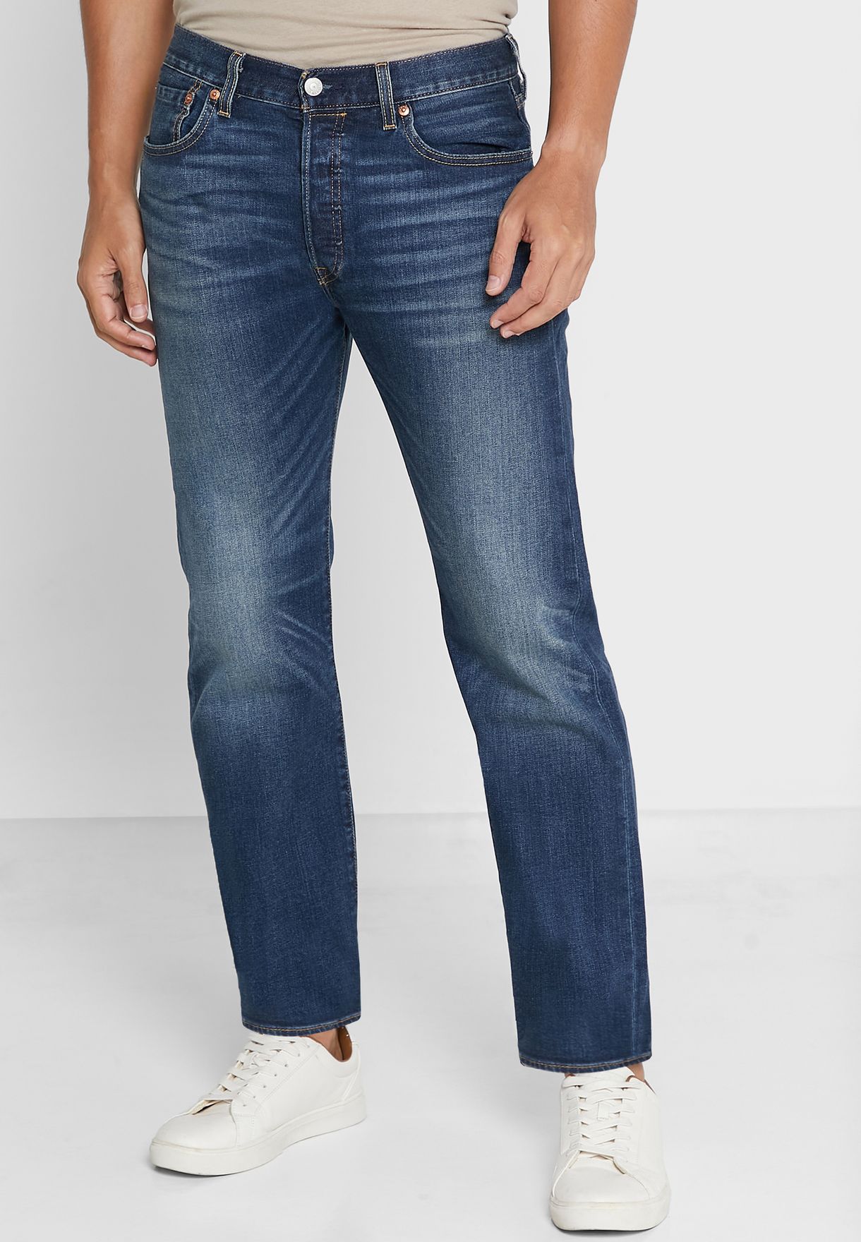 Buy Levis blue Mid Wash Straight Fit Jeans for Men in Dubai, Abu Dhabi