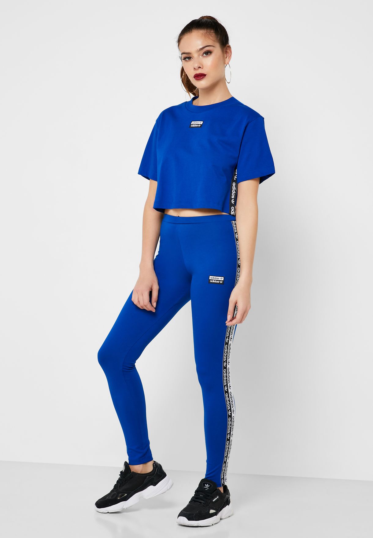 blue adidas leggings