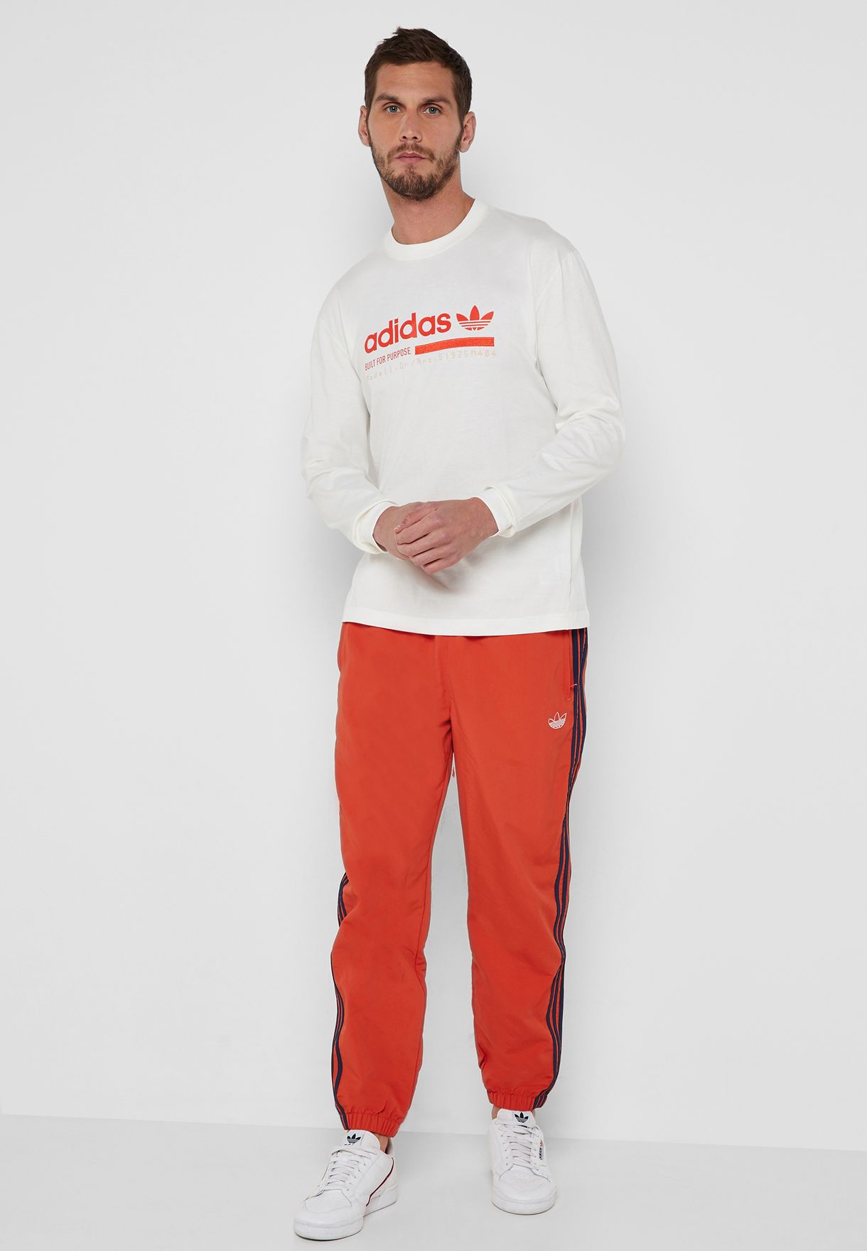 Buy adidas Originals orange 3 Striped Sweatpants for Men in MENA, Worldwide  | DV3141