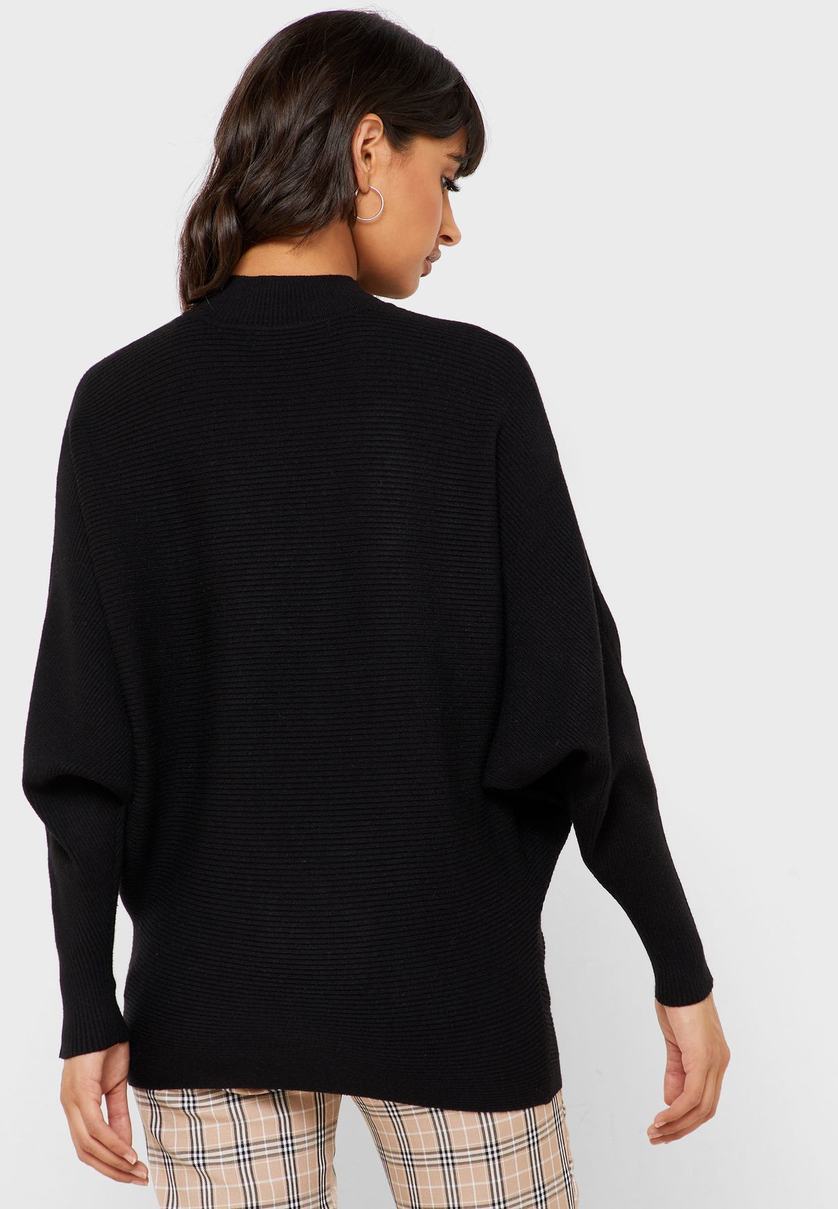 mock neck dolman sweater