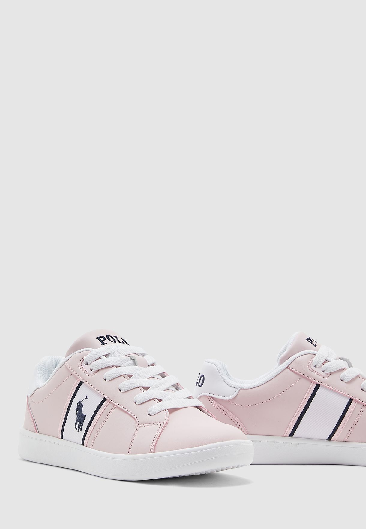 Buy Polo Ralph Lauren pink Youth Quigley Sneaker for Kids in MENA, Worldwide