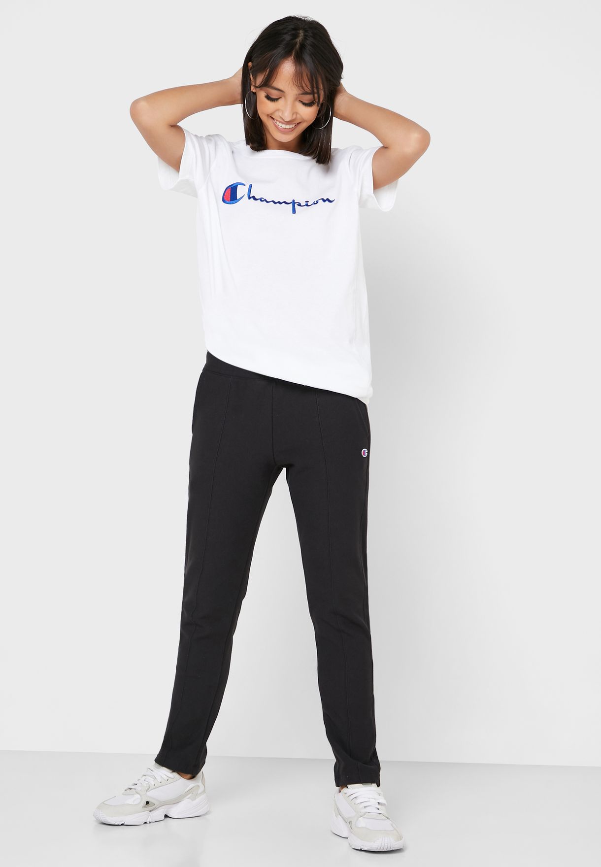 champion premium reverse weave straight hem pants