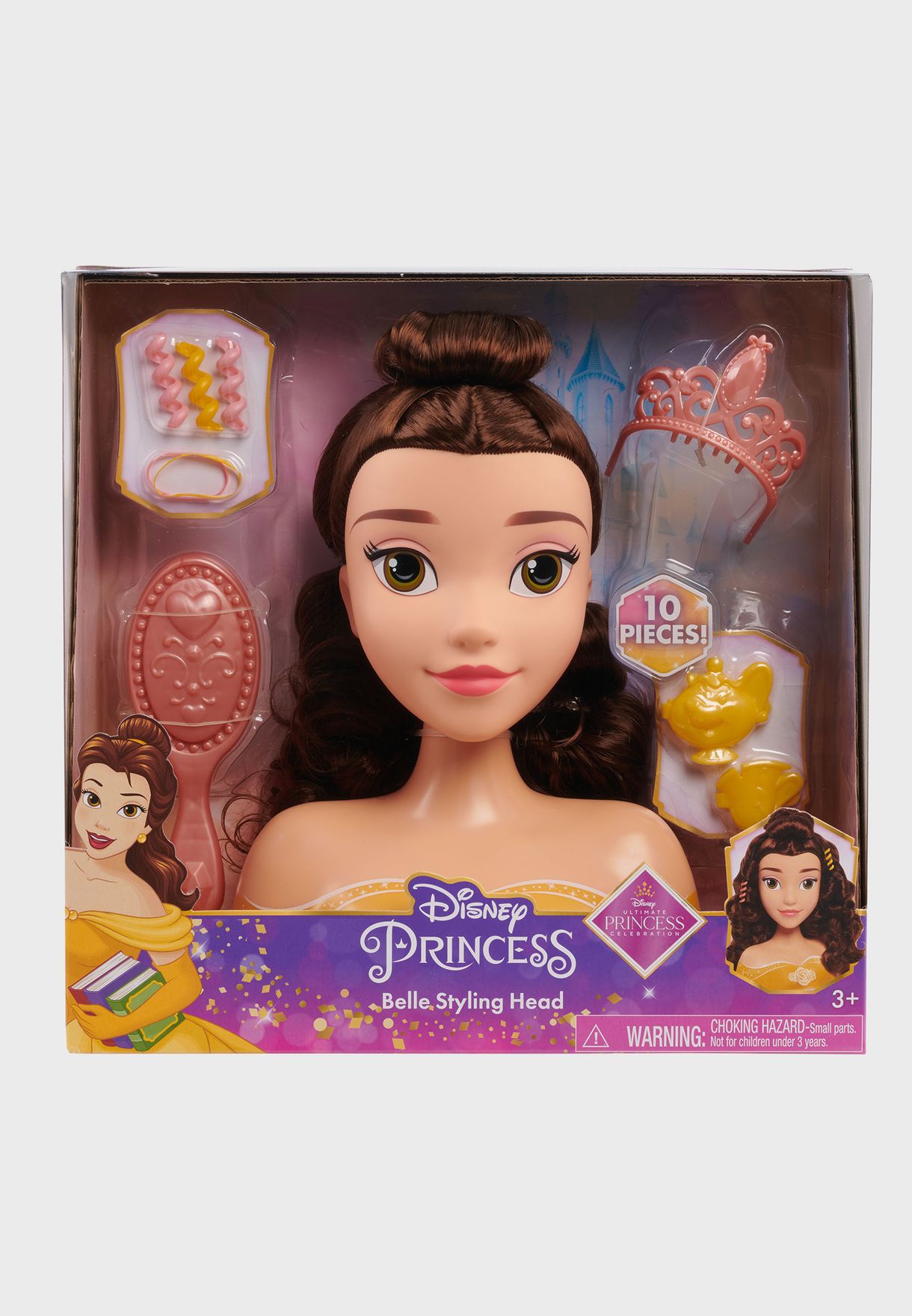 تسوق Disney Princess Basic Belle Styling Head ماركة ديزني برينسس لون متعدد الألوان في الرياض وجدة 