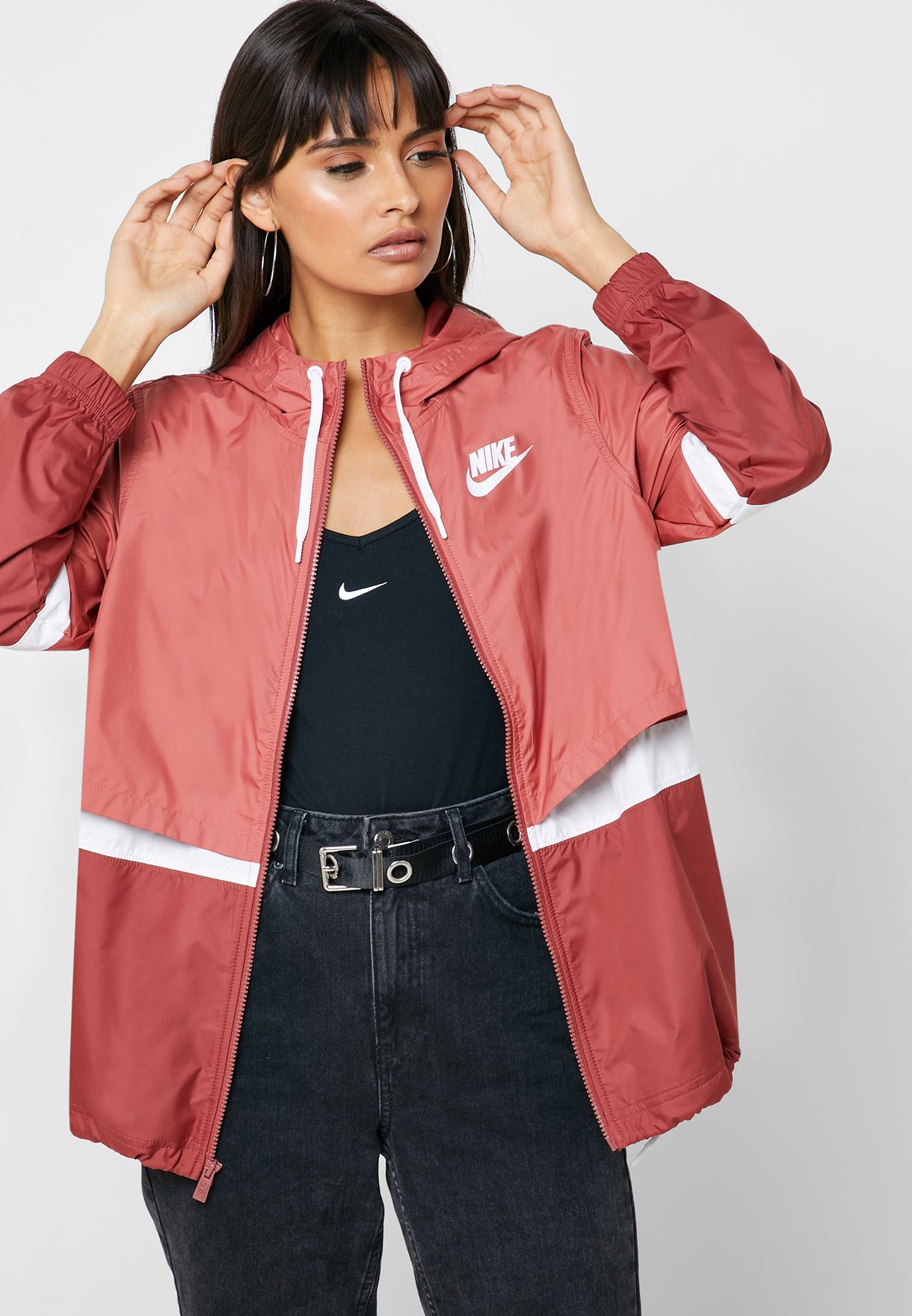 Buy Nike pink NSW Jacket for Women in 