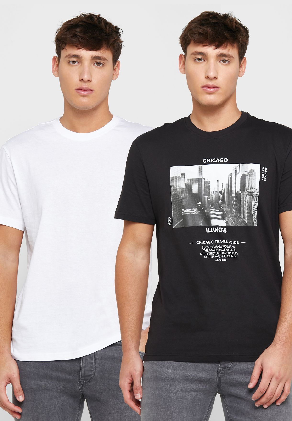 2 Pack Essential Crew Neck T-Shirt
