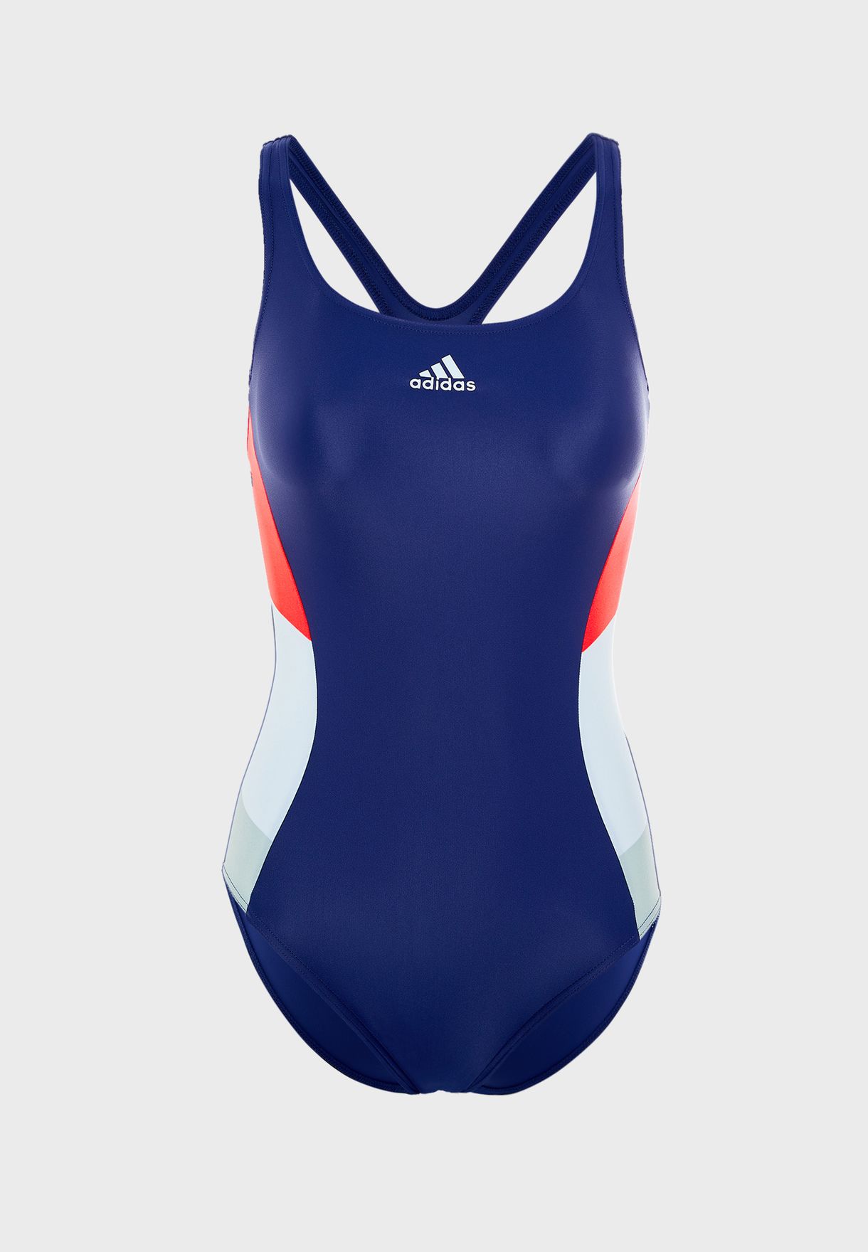 adidas colour block swimsuit