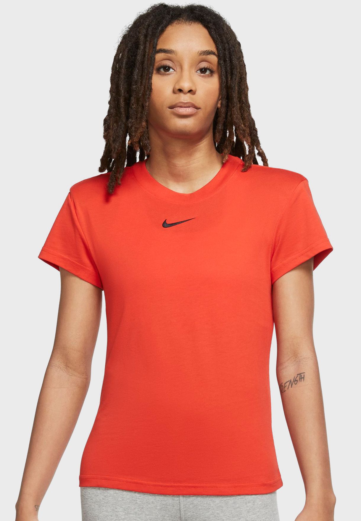 nike t shirt women's orange