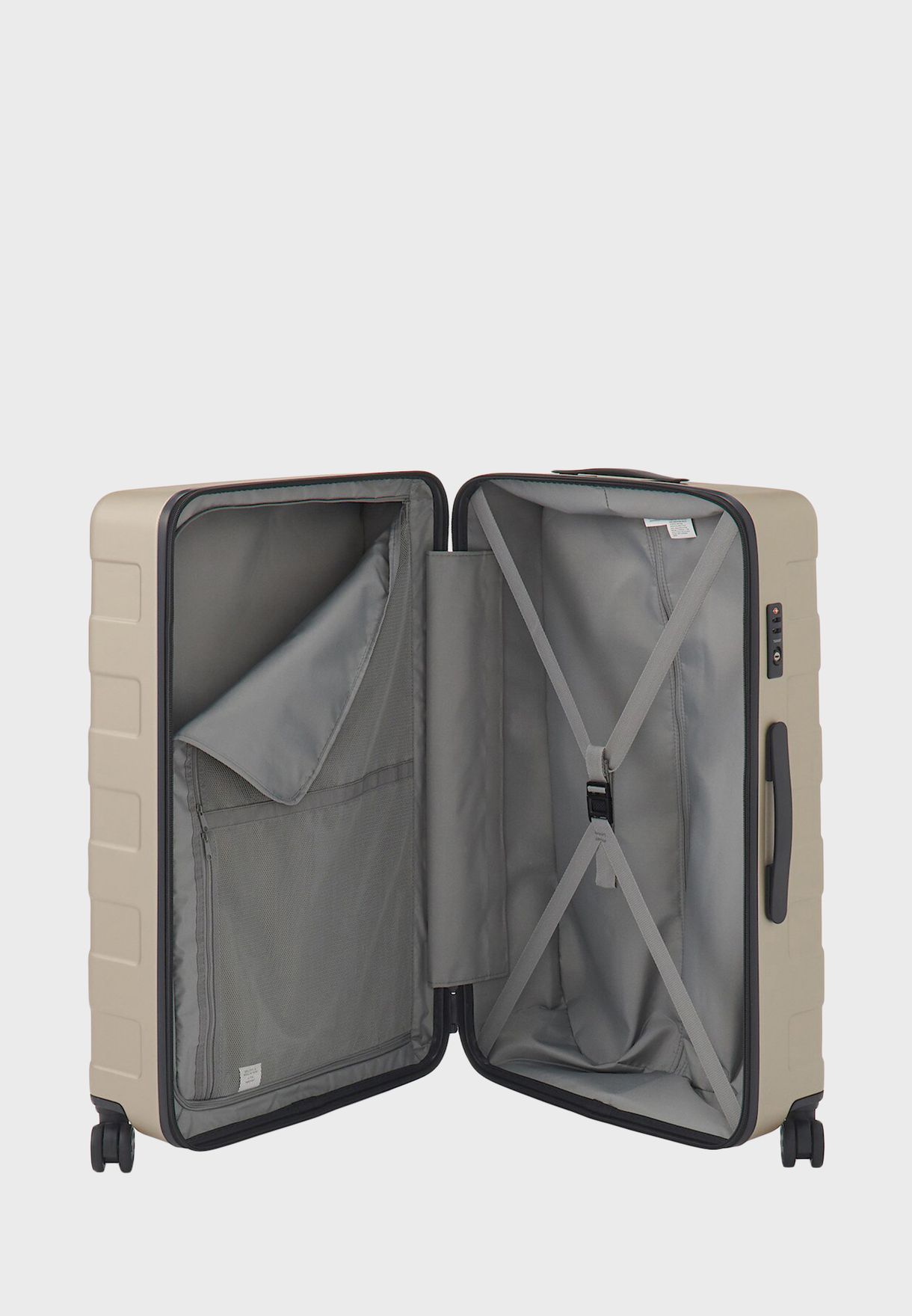 Handle Adjustable Hard Carry Suitcase 88L
