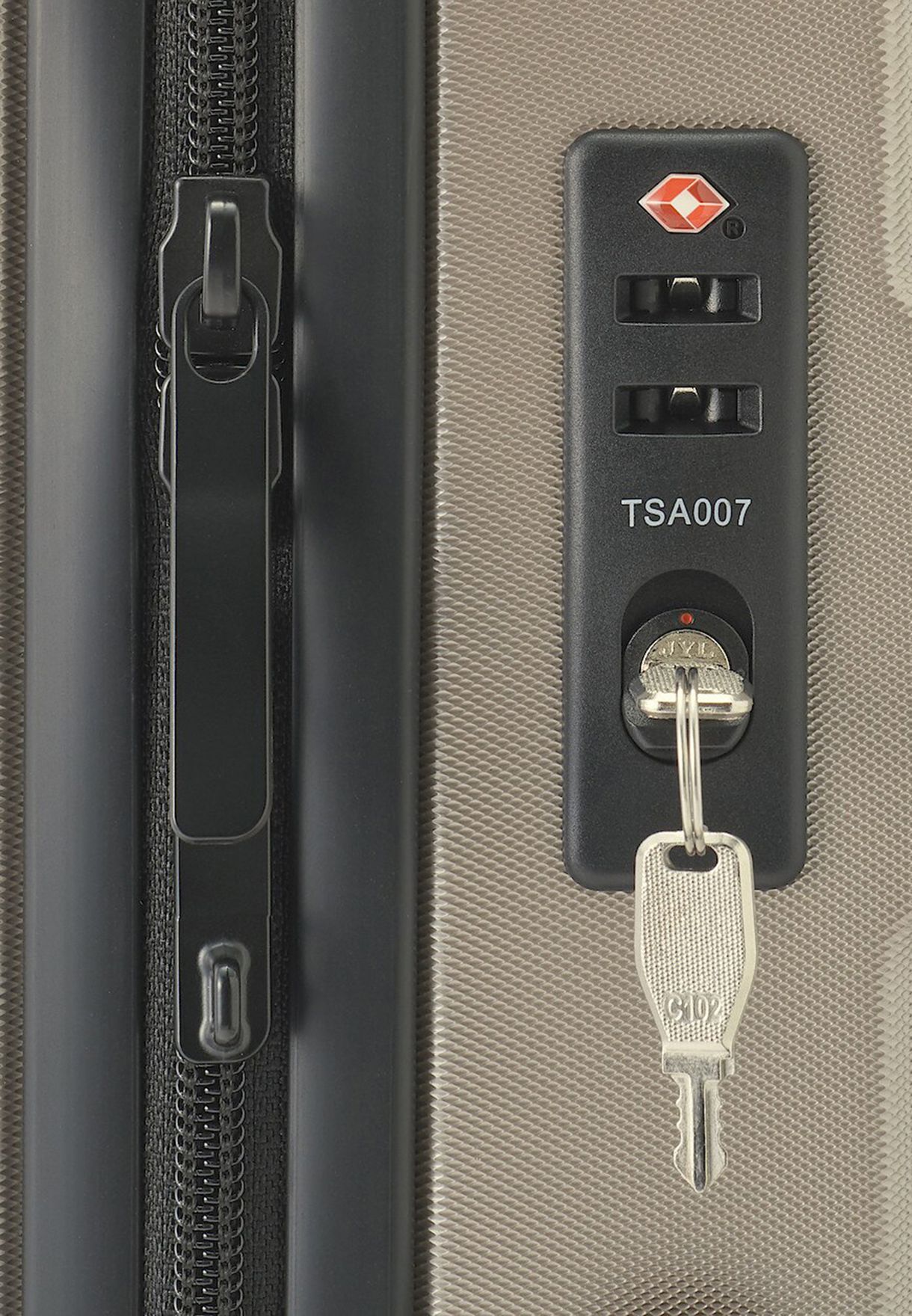 Handle Adjustable Hard Carry Suitcase 88L