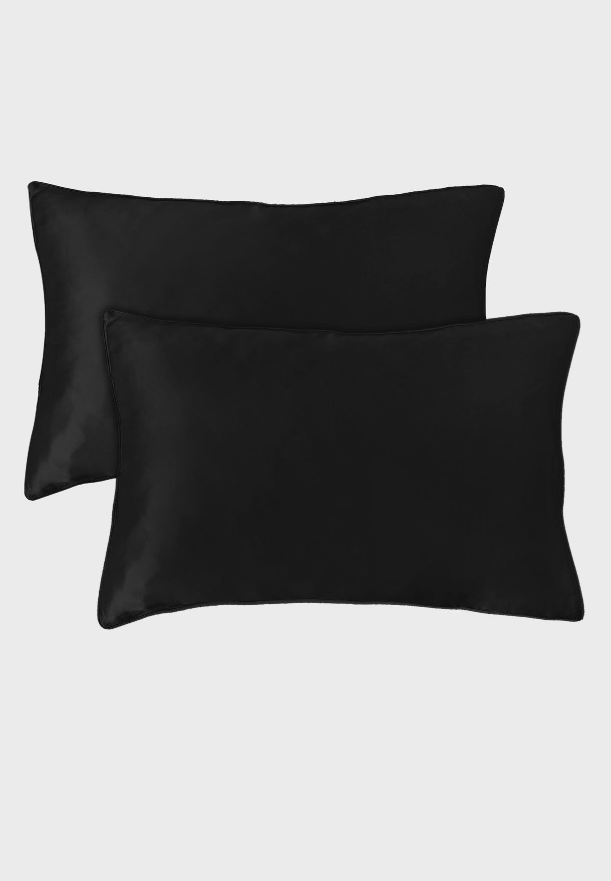 Queen Size Pillowcases - Black 20 X 30 Inches