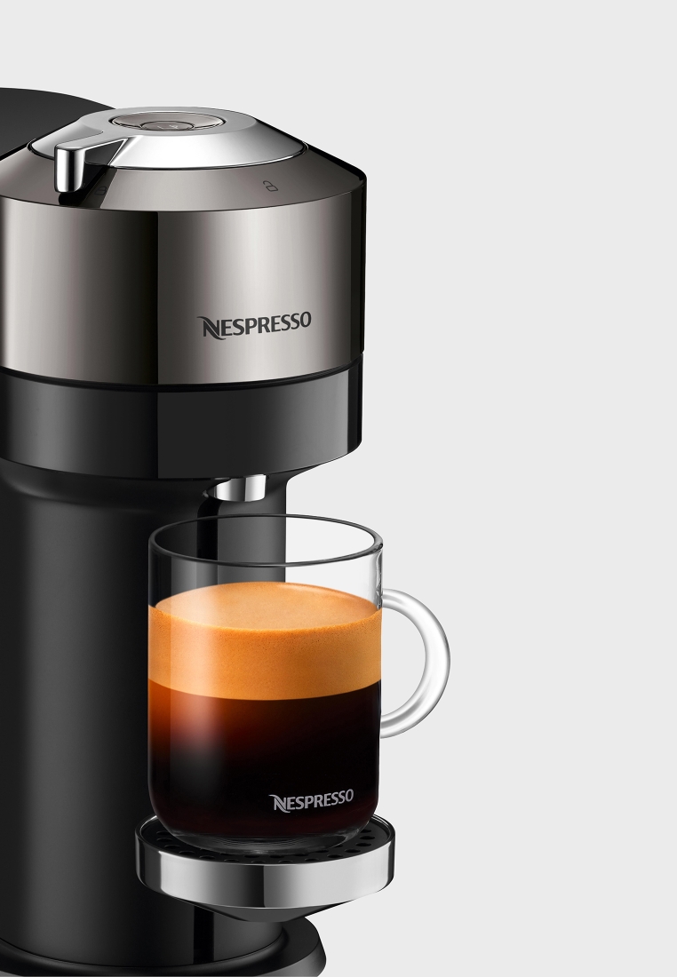 Buy Nespresso multicolor Vertuo Next Deluxe Dark Chrome Coffee Machine for MENA, Worldwide