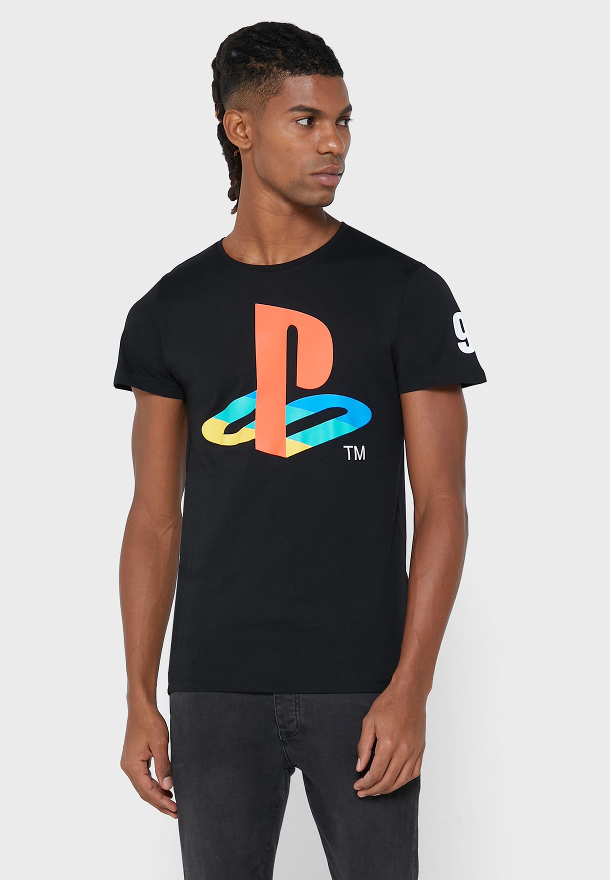 PlayStation Logo Crew Neck T-Shirt