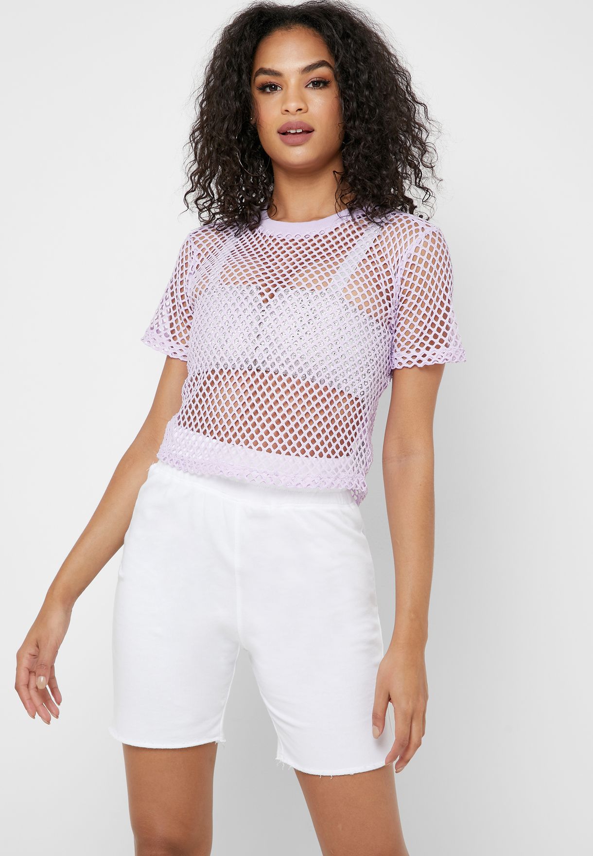 forever 21 fishnet top