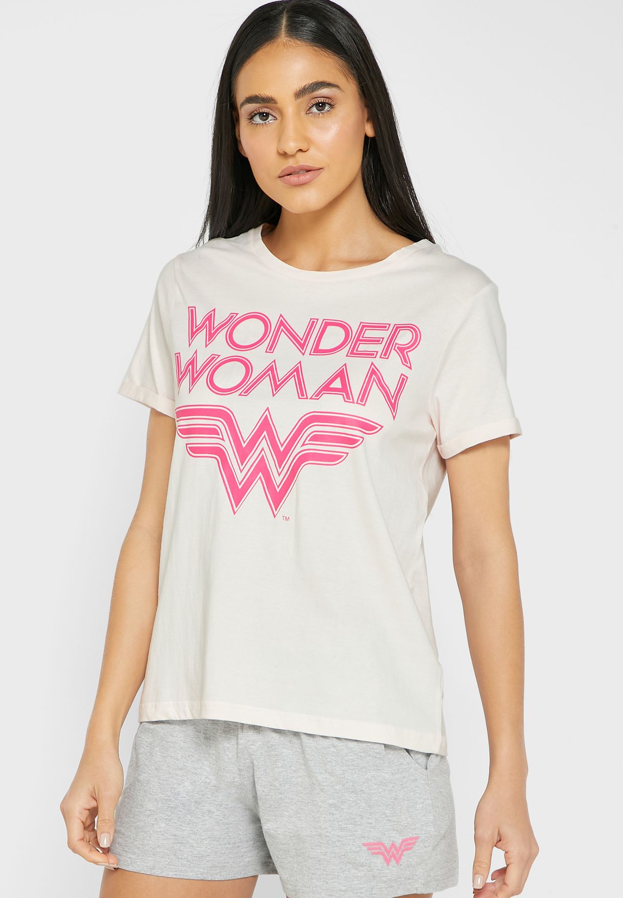 Wonder Woman Shorty Set