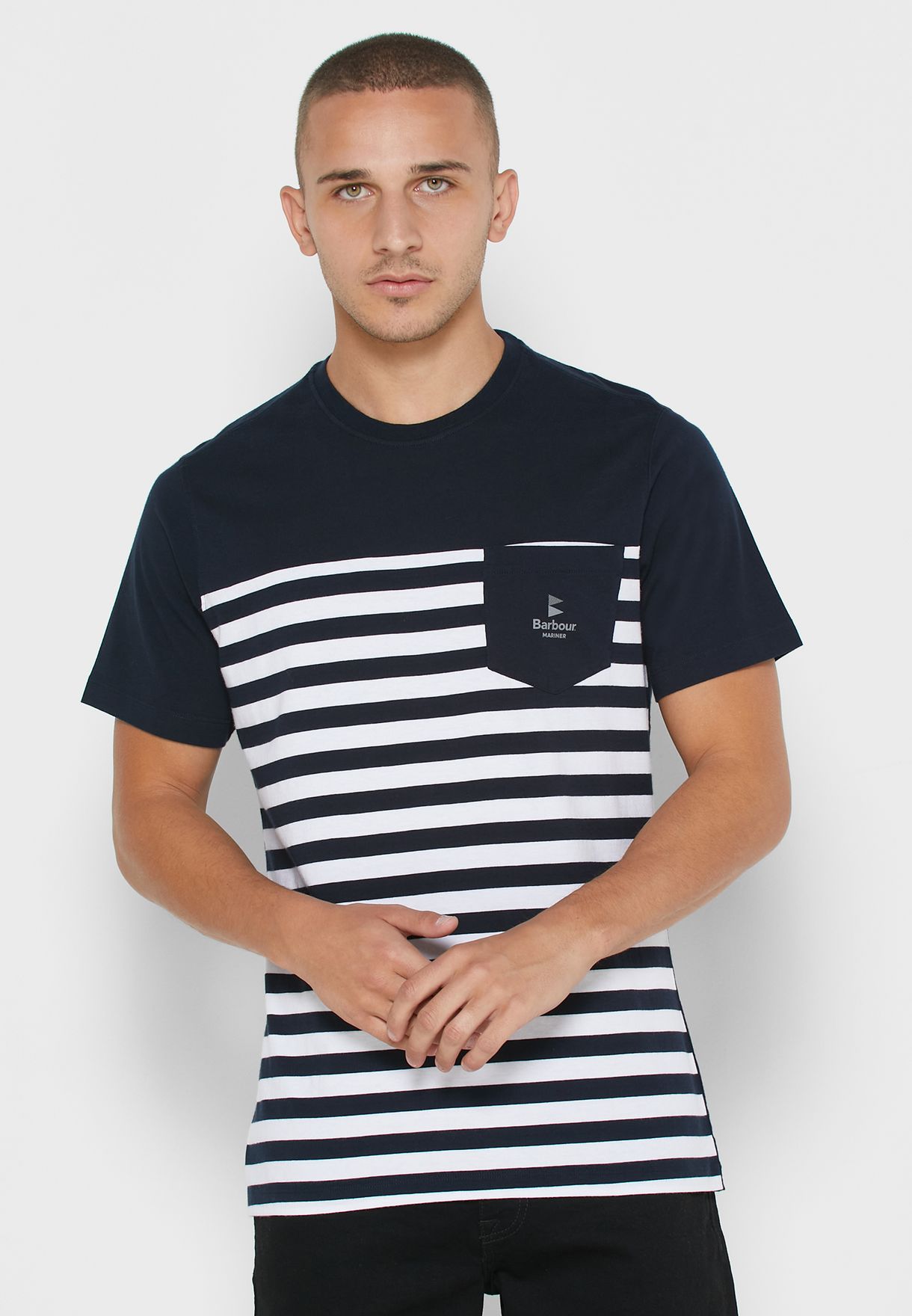 barbour striped t shirt