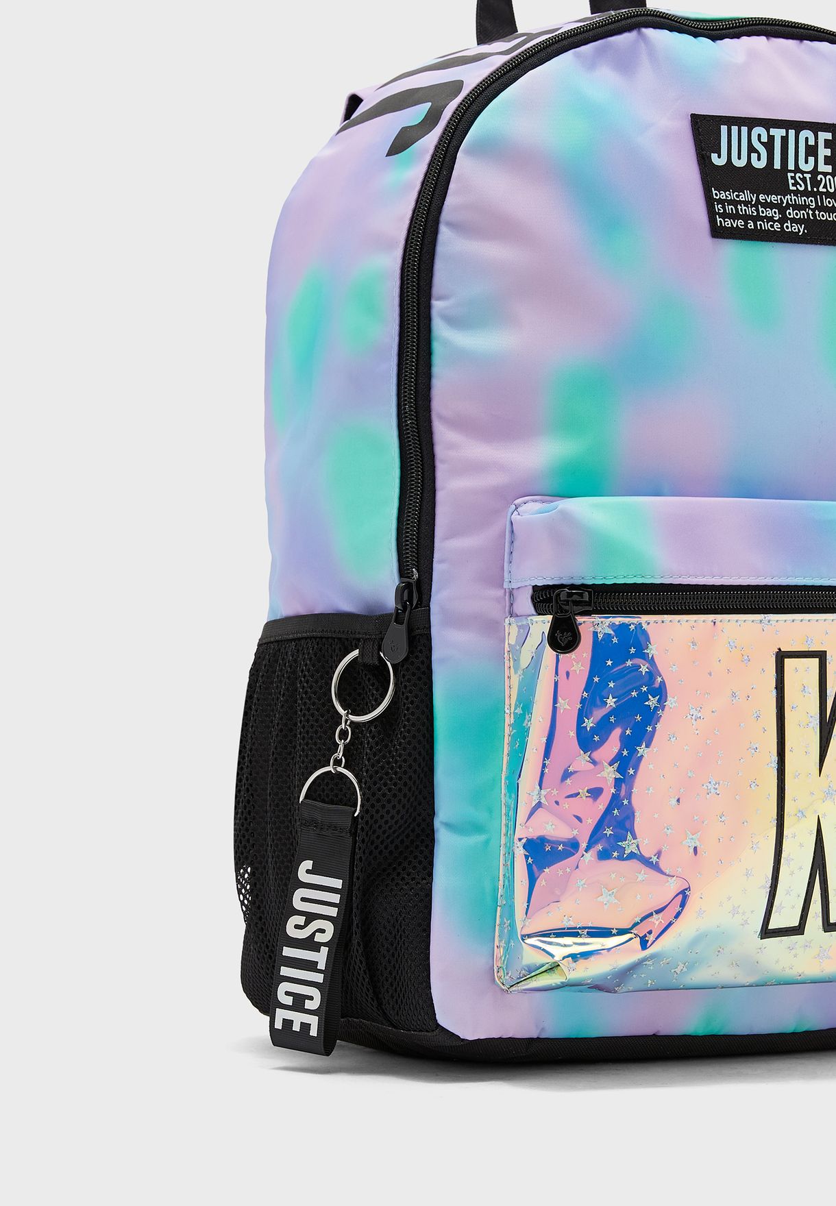 Justice tie best sale dye backpack