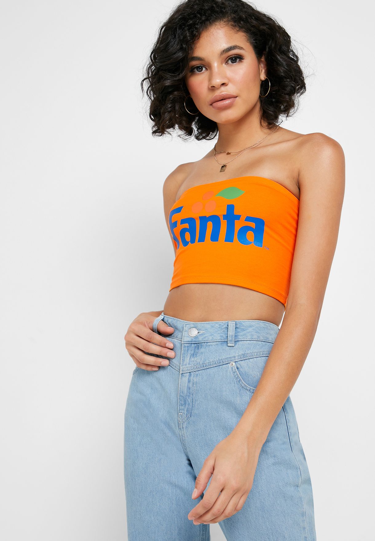 Buy Forever 21 orange Fanta Bandeau Top 
