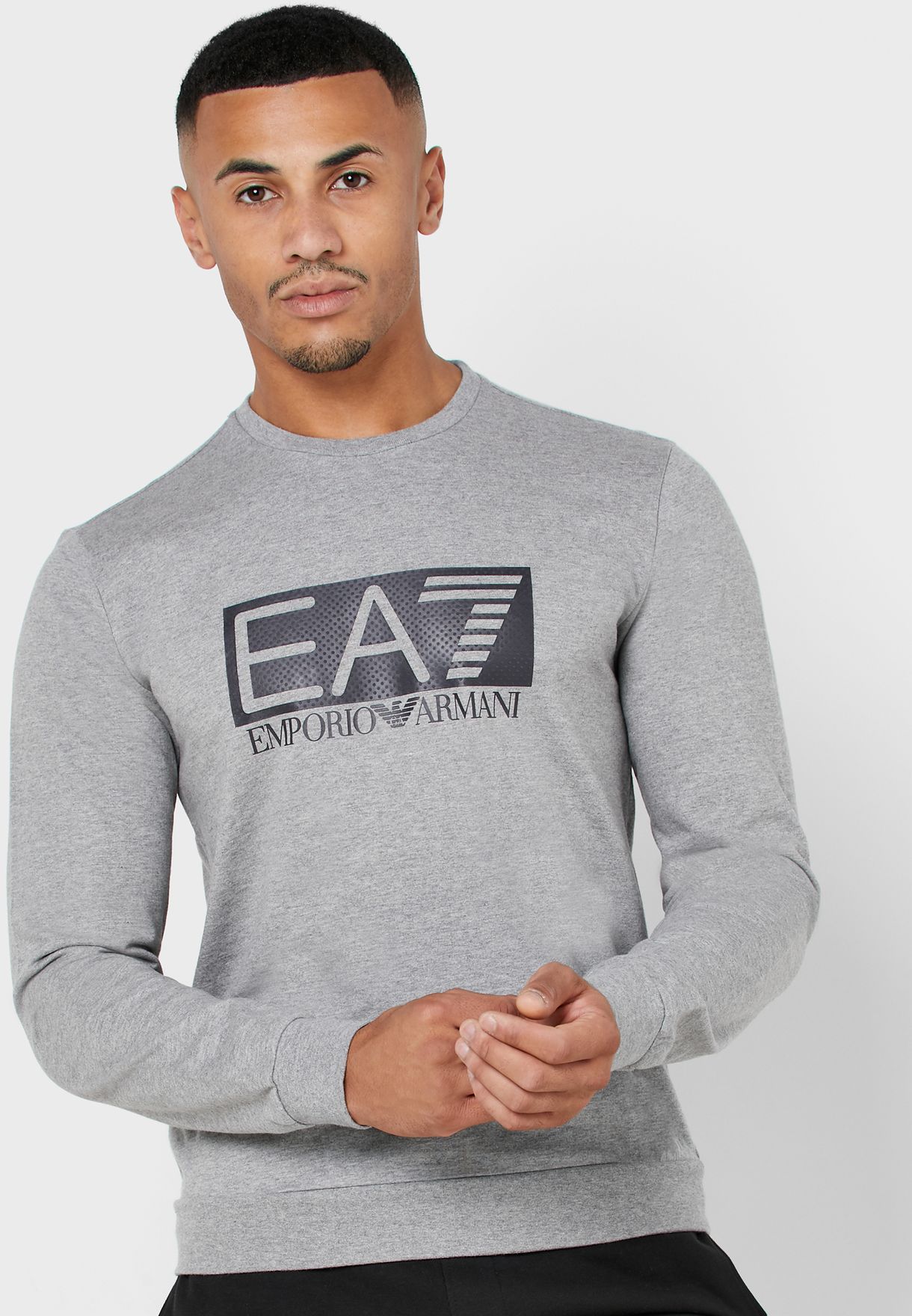 ea7 grey sweatshirt