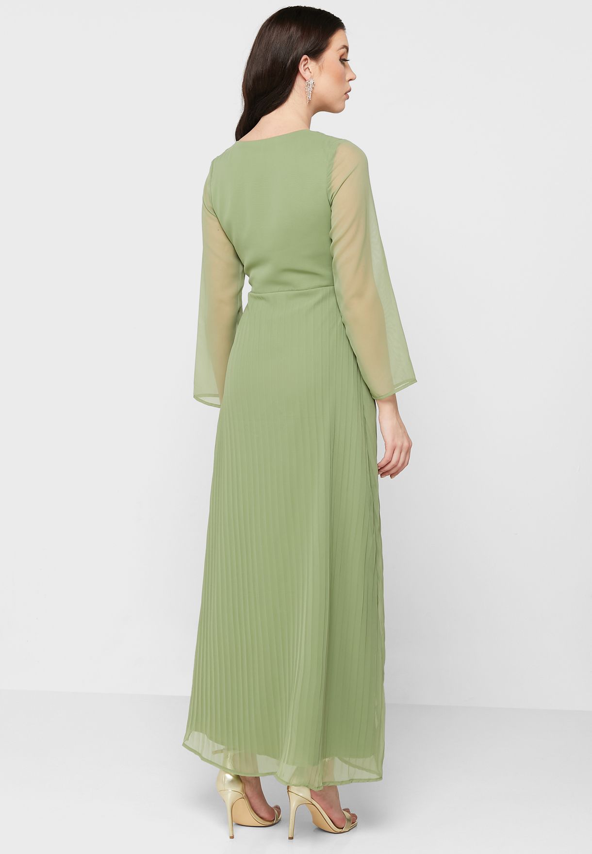 Pleated Detail Dress