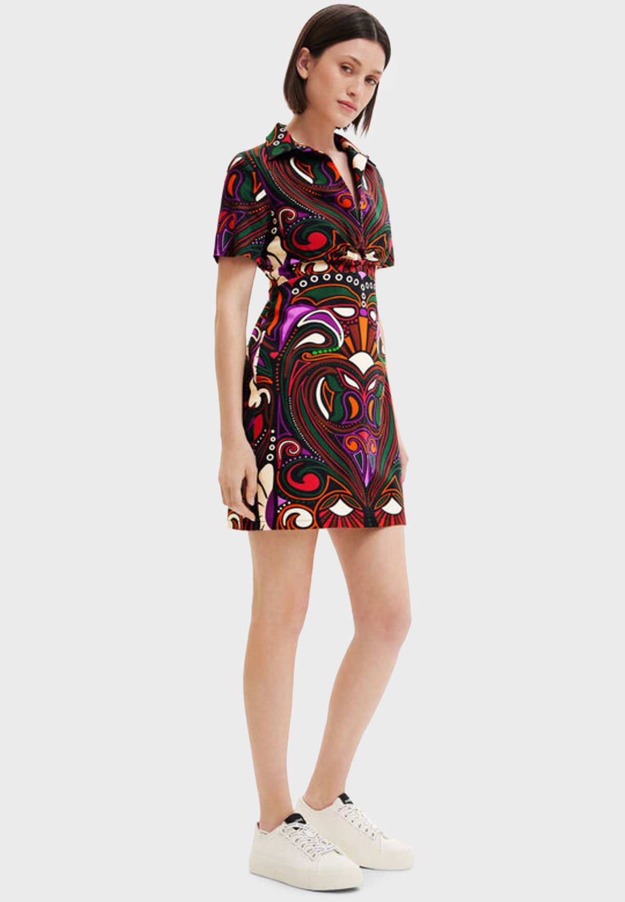 Paisley Print Dress