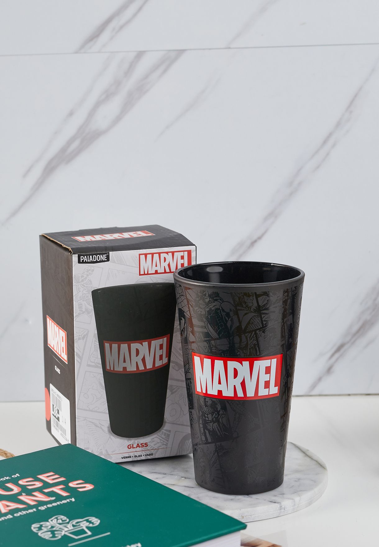 Marvel Logo Glass