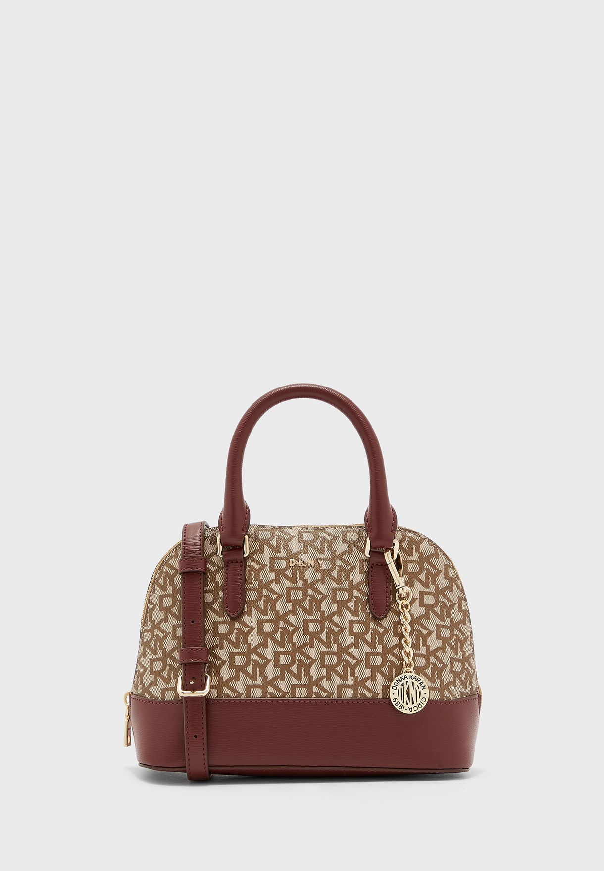 dkny bryant dome logo satchel