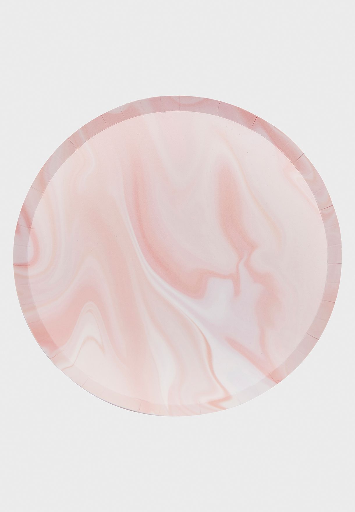 Pink Marble Paper Plates