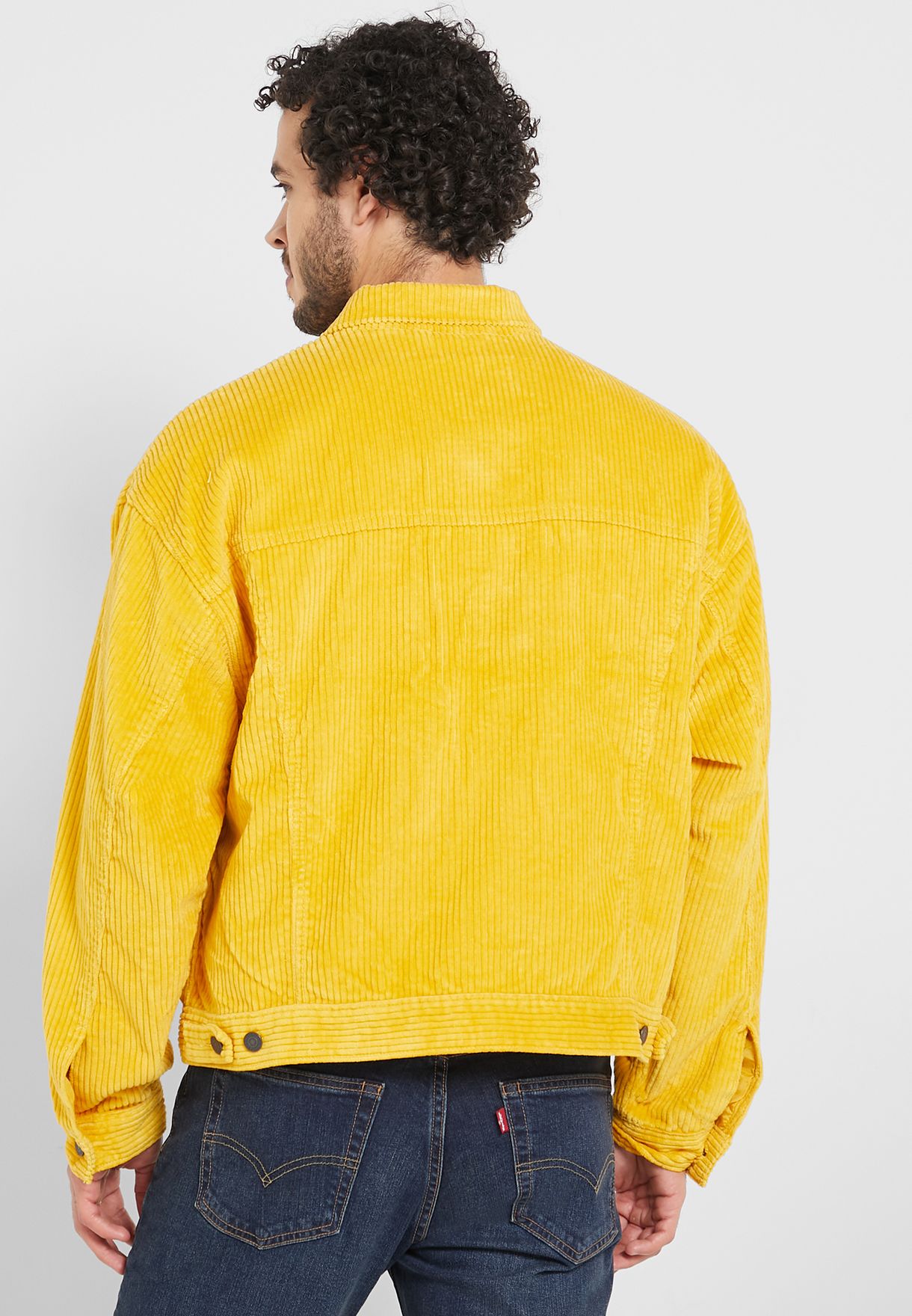 Buy Levis yellow Graphic Denim Jacket for Men in Dubai, Abu Dhabi