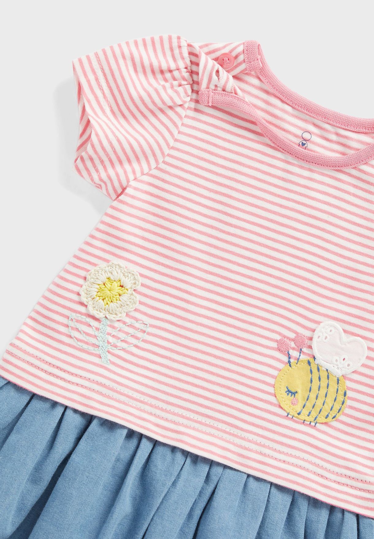 Infant Striped Dress & Knicker Set