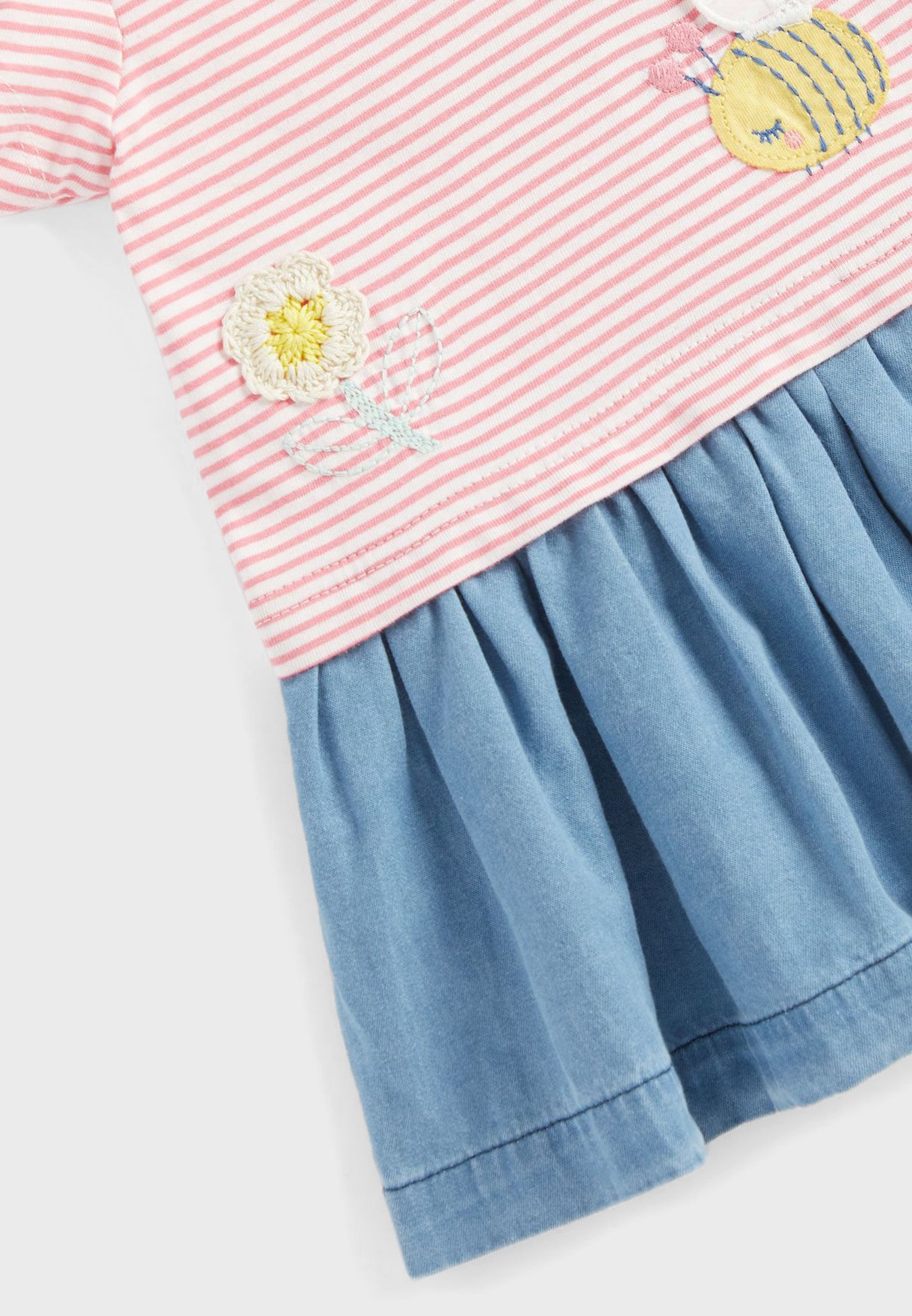 Infant Striped Dress & Knicker Set