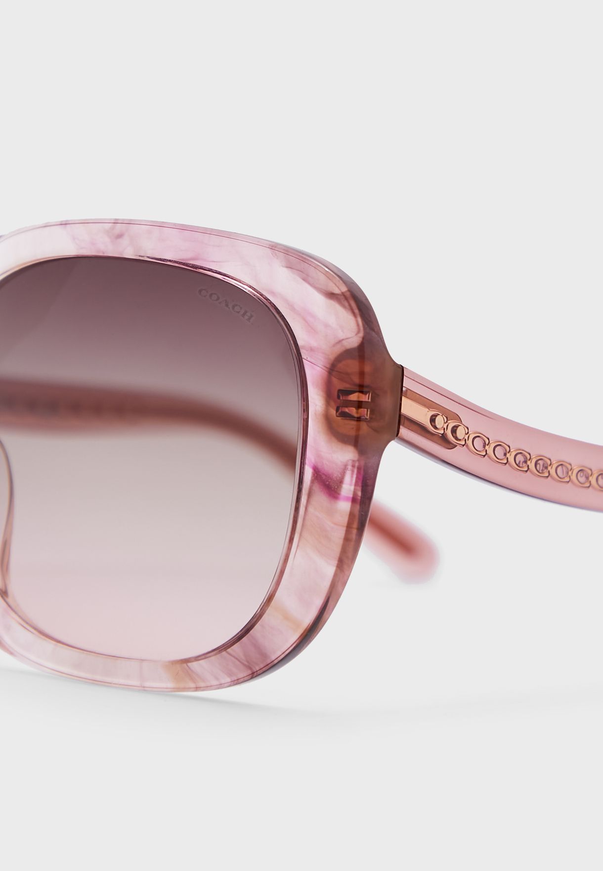 Buy Coach pink 0Hc8323U Oversized Sunglasses for Women in Dubai, Abu Dhabi