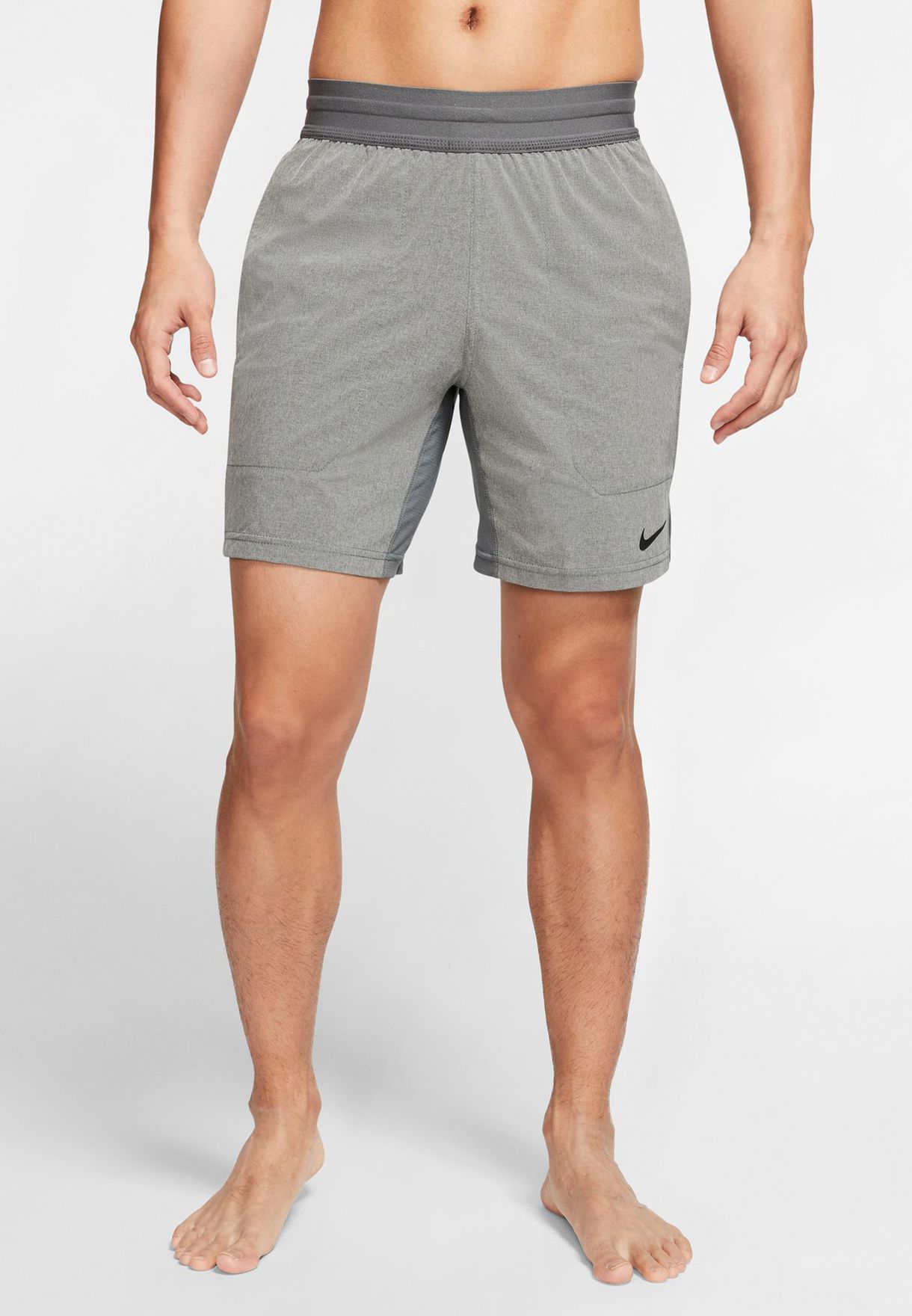 Buy Nike grey Flex Yoga Shorts for Men 