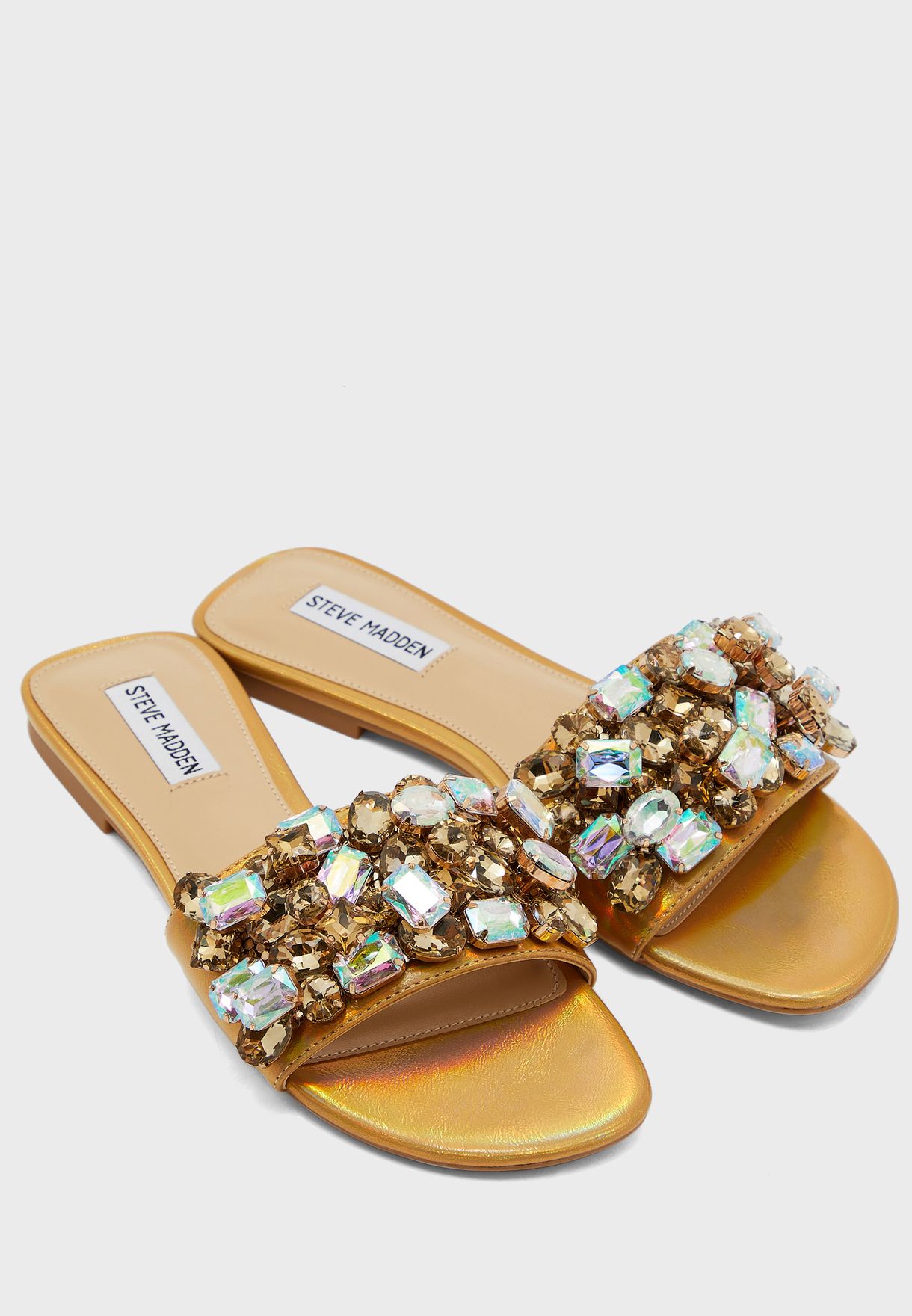 steve madden studded flat sandals