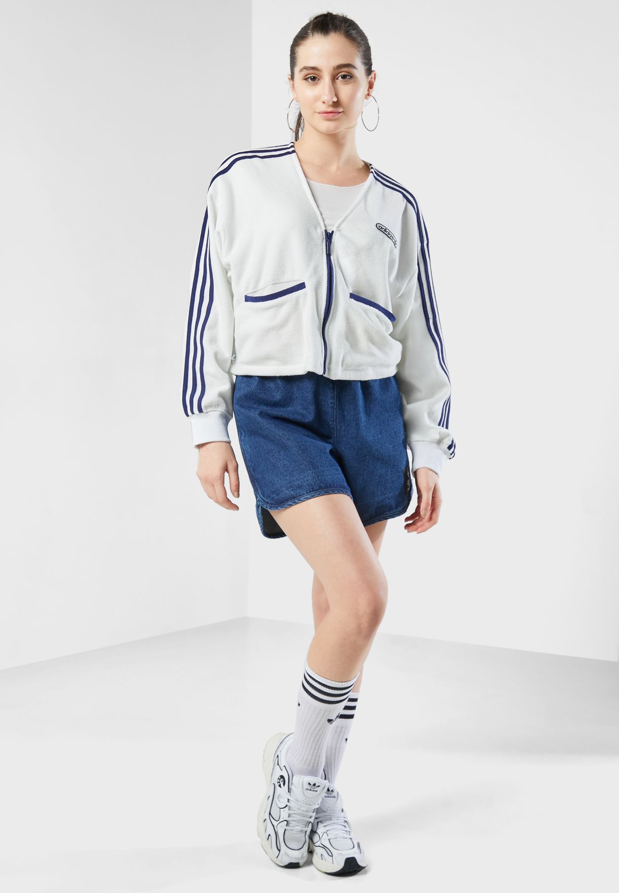 Crop Towel Terry Cardigan