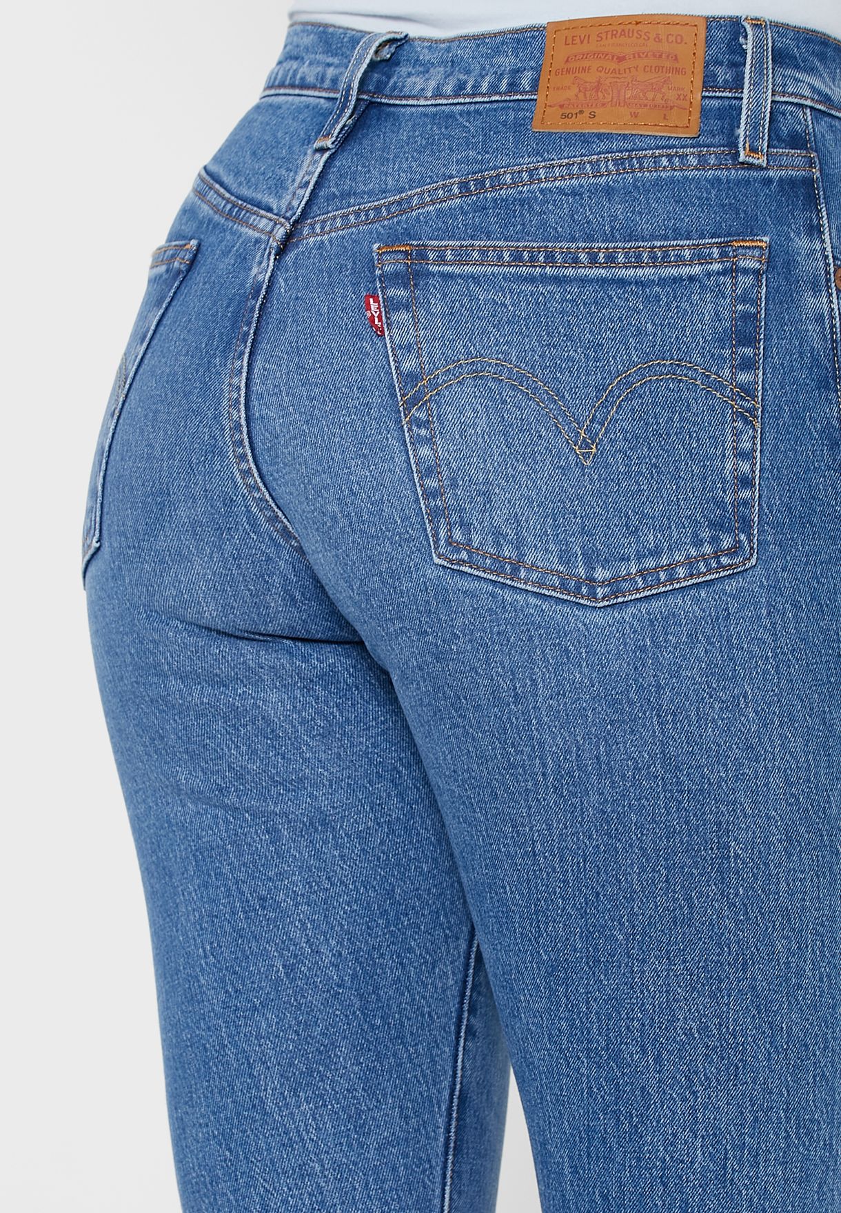 Buy Levis blue High Waist Jeans for Women in Dubai, Abu Dhabi
