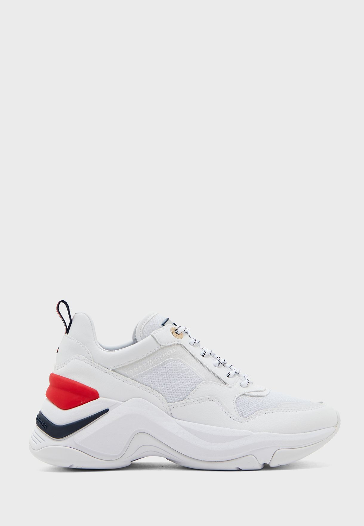 tommy hilfiger white womens sneakers