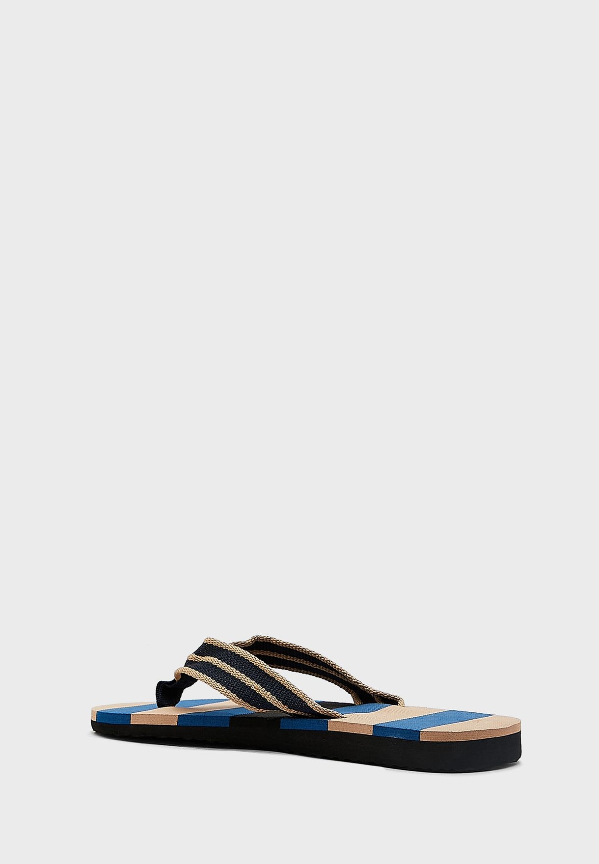 Striped Summer Flip Flops