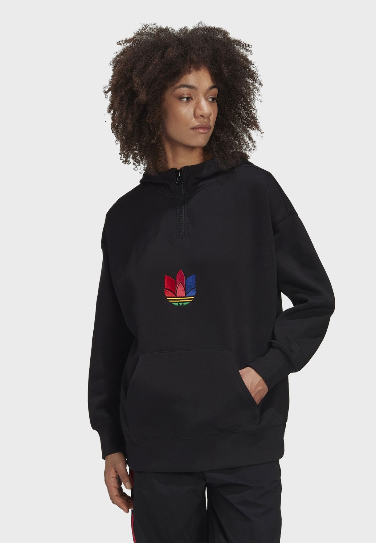 adidas logo hoodie women's