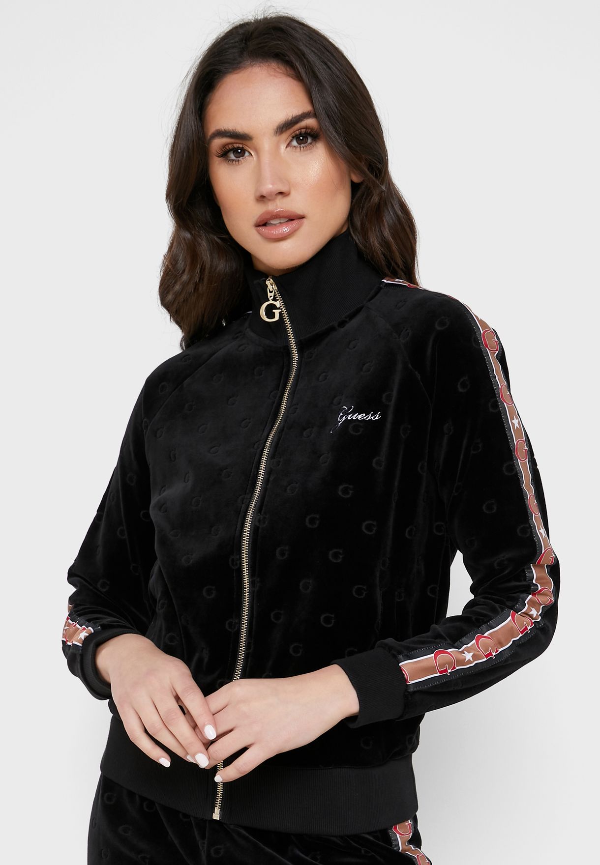 guess logo jacket