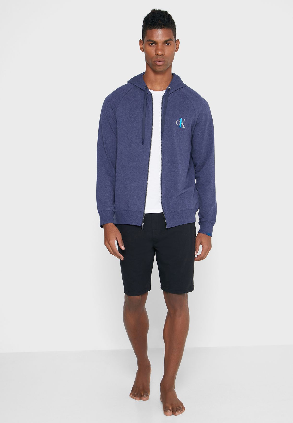 Logo Zip Through Hoodie