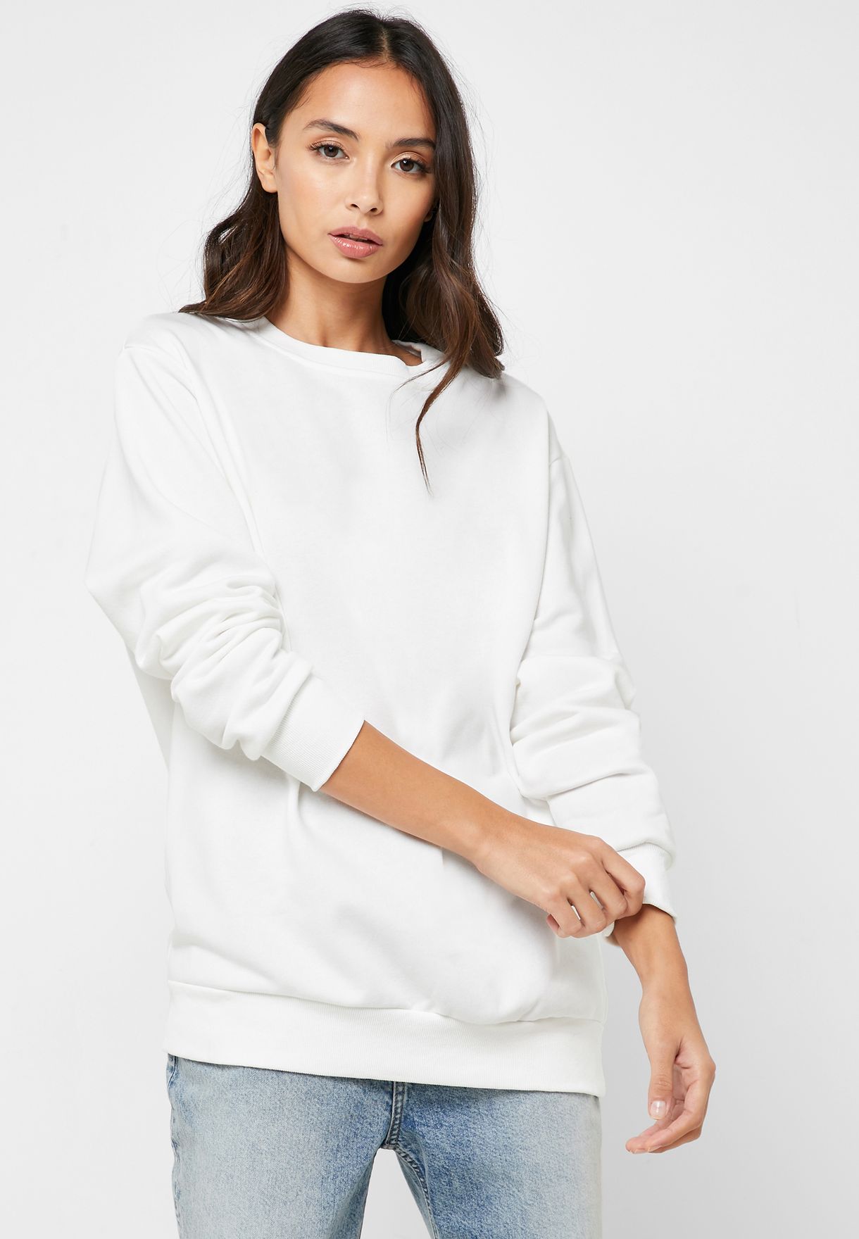 women's oversized crew neck sweaters