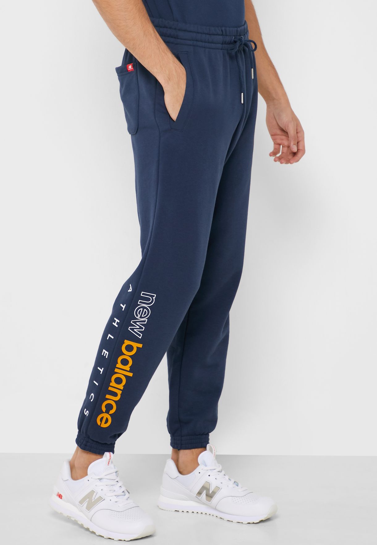 new balance sweatpants blue