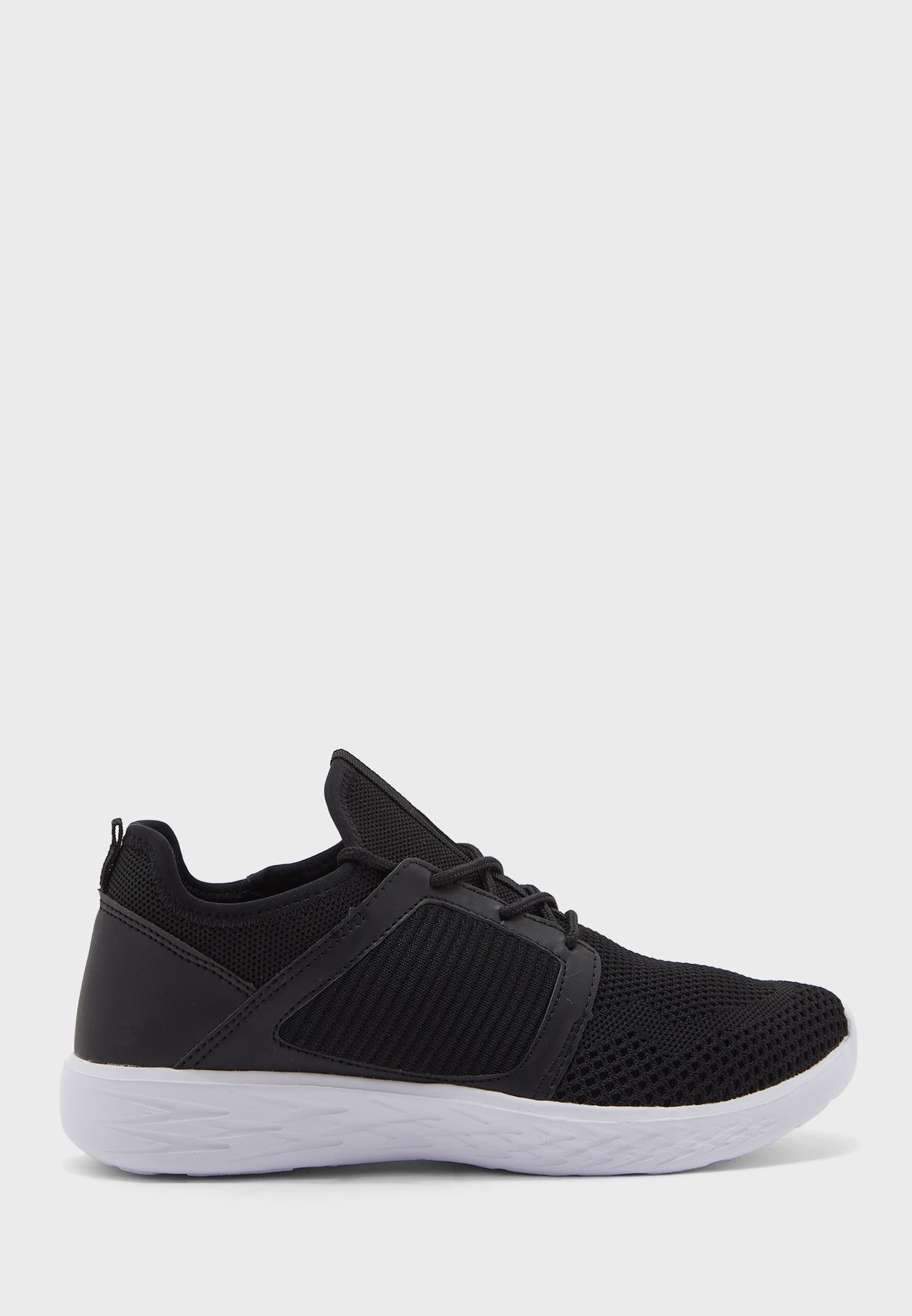 Sleek Casual Knit Sneakers