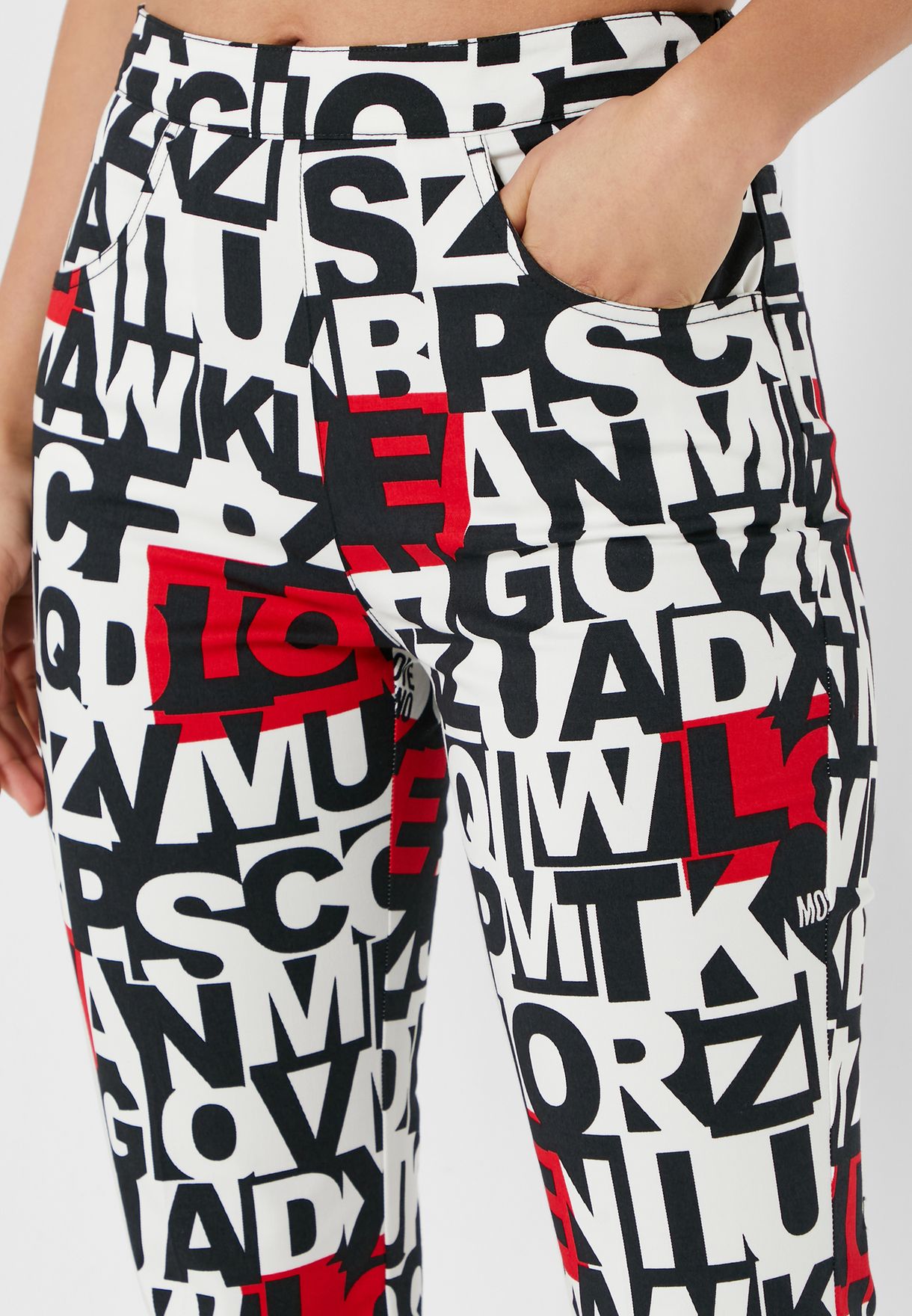 High Waist Printed Pants