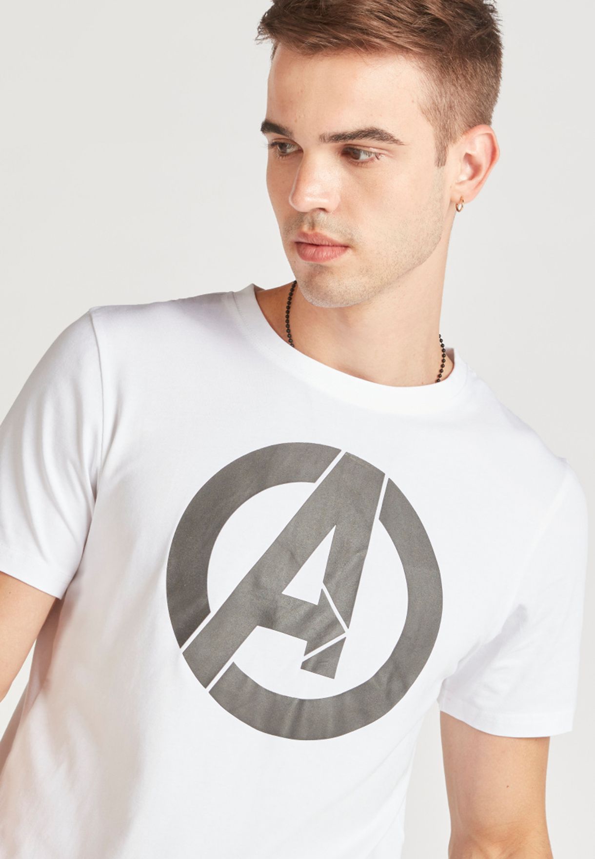 Avengers Logo Crew Neck T-Shirt