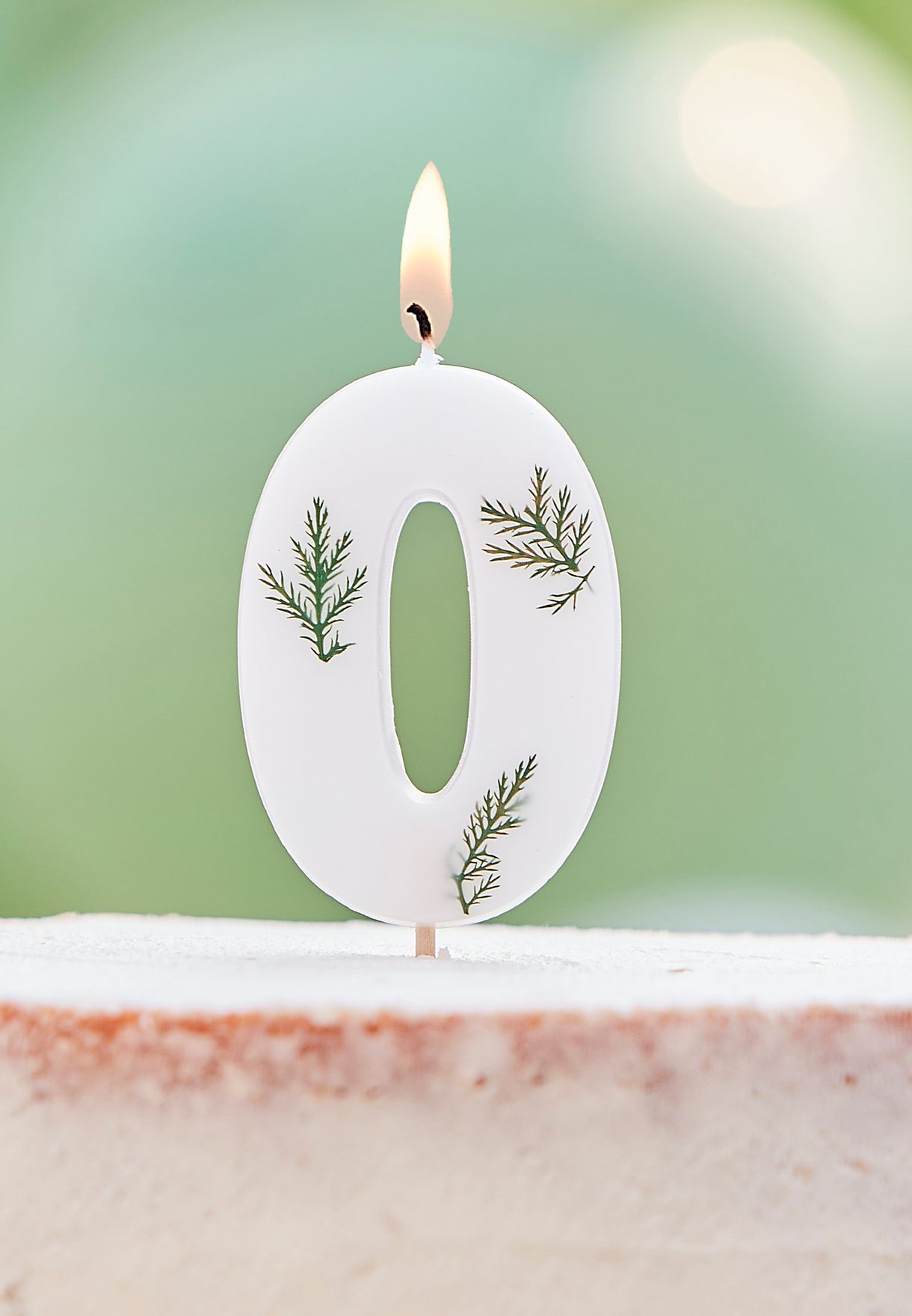 Pressed Foliage Candle - Number 0